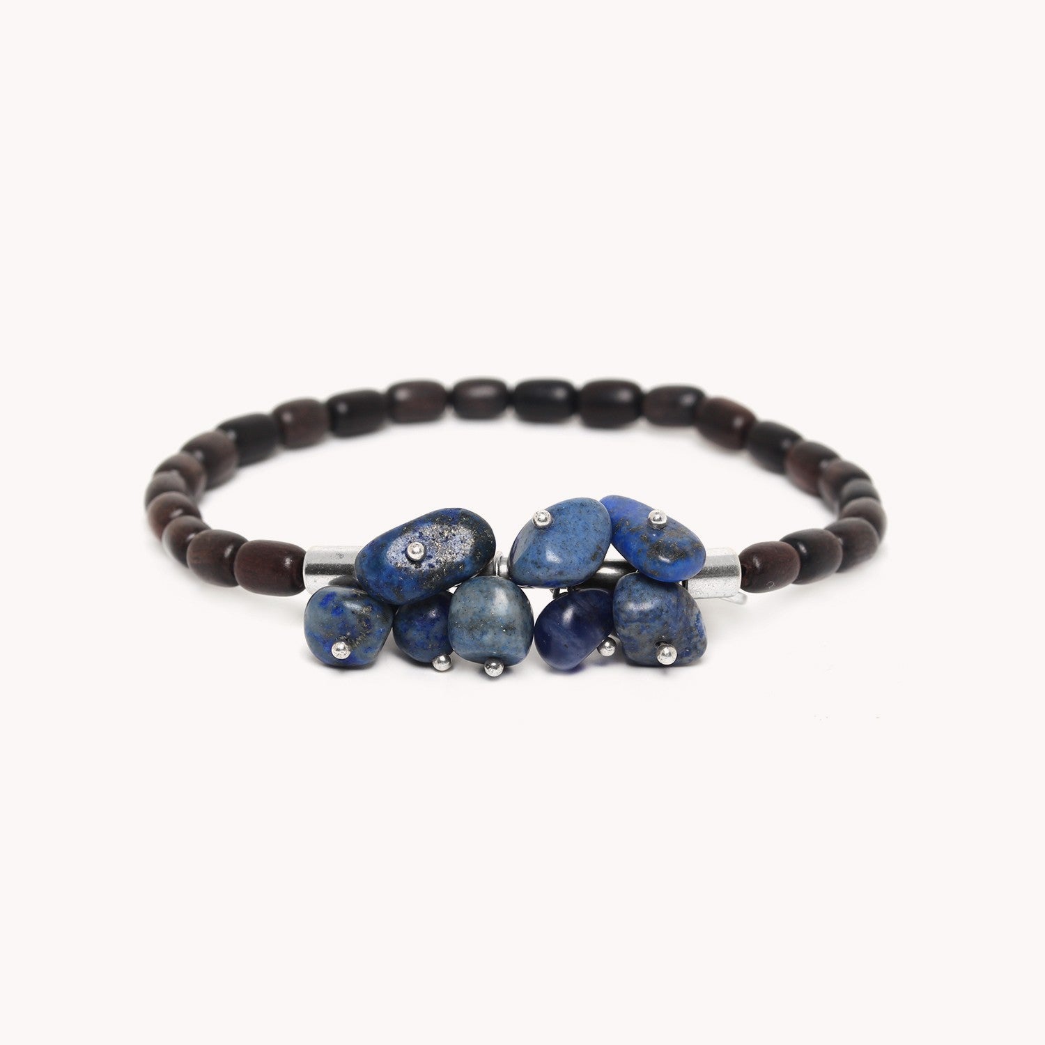 Bracelet Nature Bijoux Cranberries Lapis Ébène 13--33981