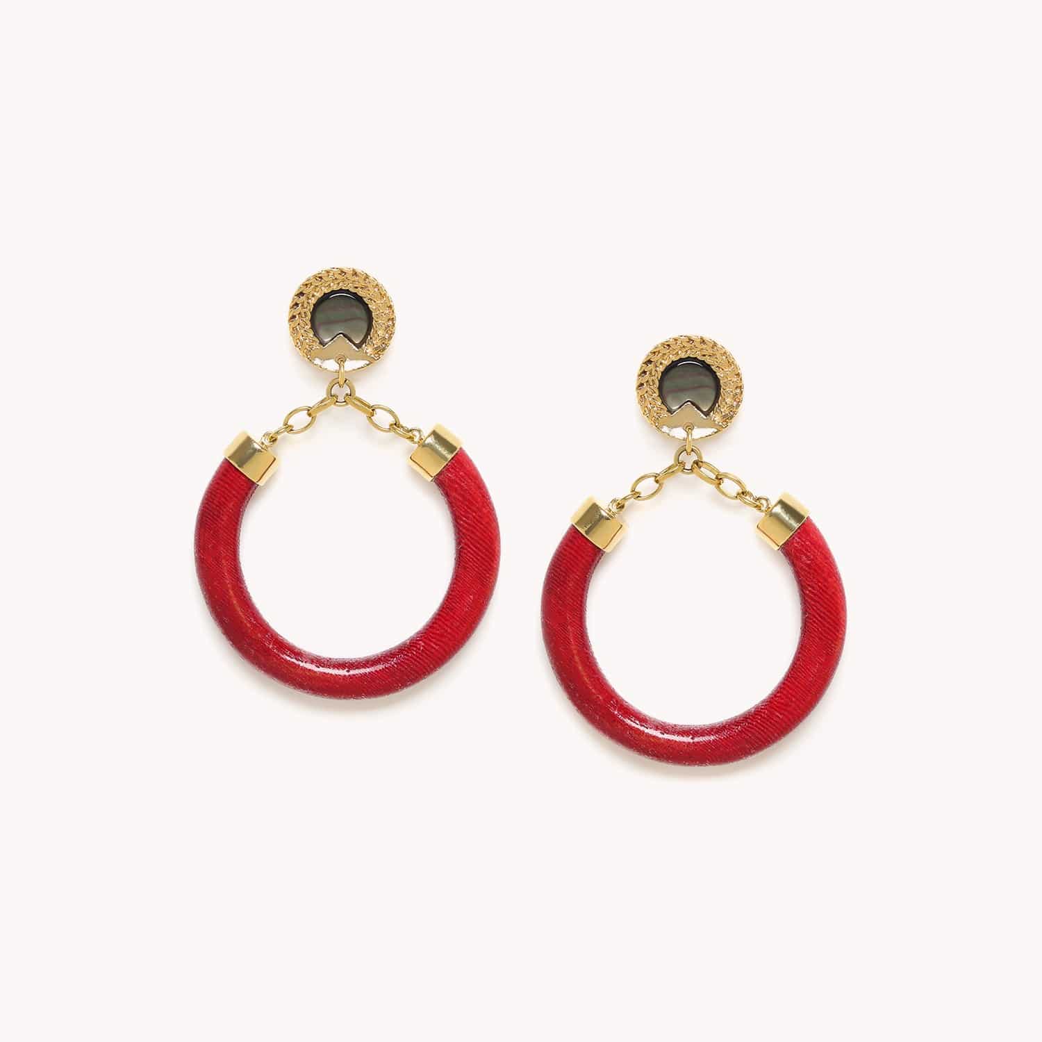 Boucles d'oreilles Nature Bijoux Kinsley Robles Nacre 12--79000