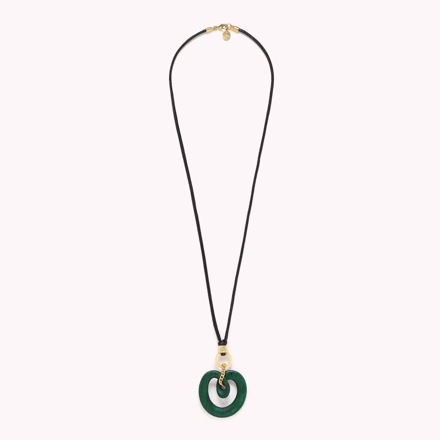 Détail pendentif vert 15--42901 Nature Bijoux