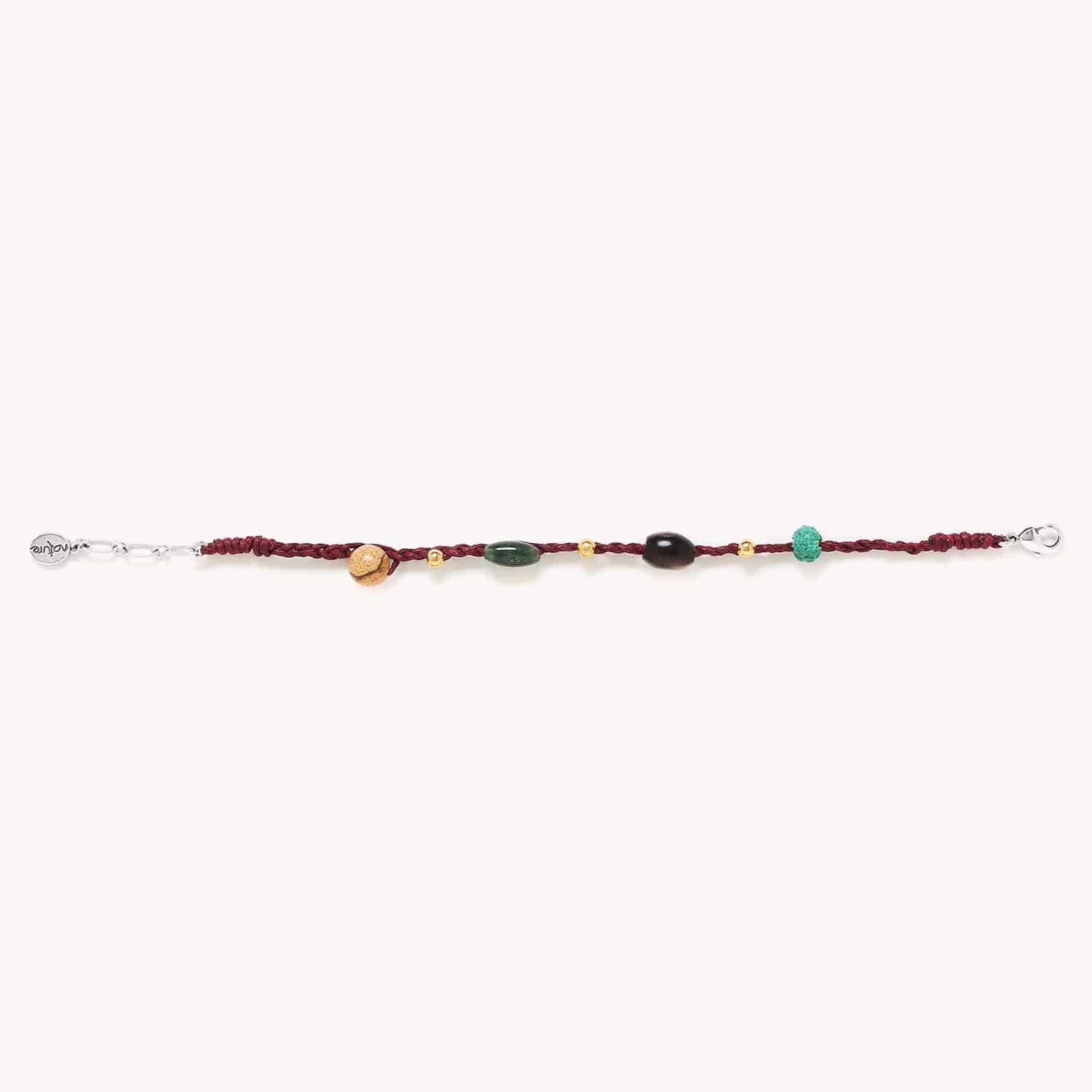 Bracelet porté détail grenat 13--43217 Nature Bijoux