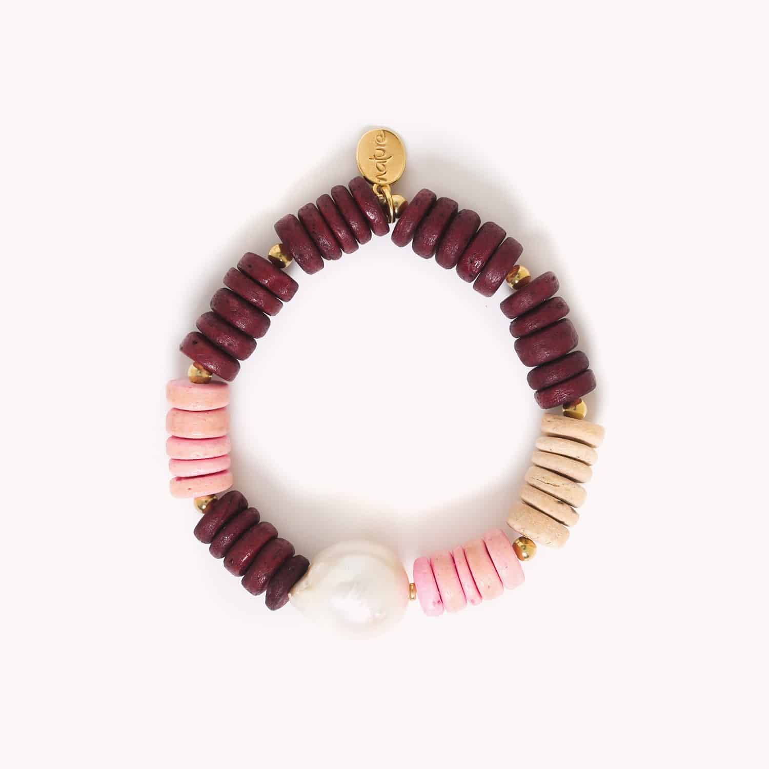 Bracelet extensible perle d'eau douce 13--43410 nature bijoux