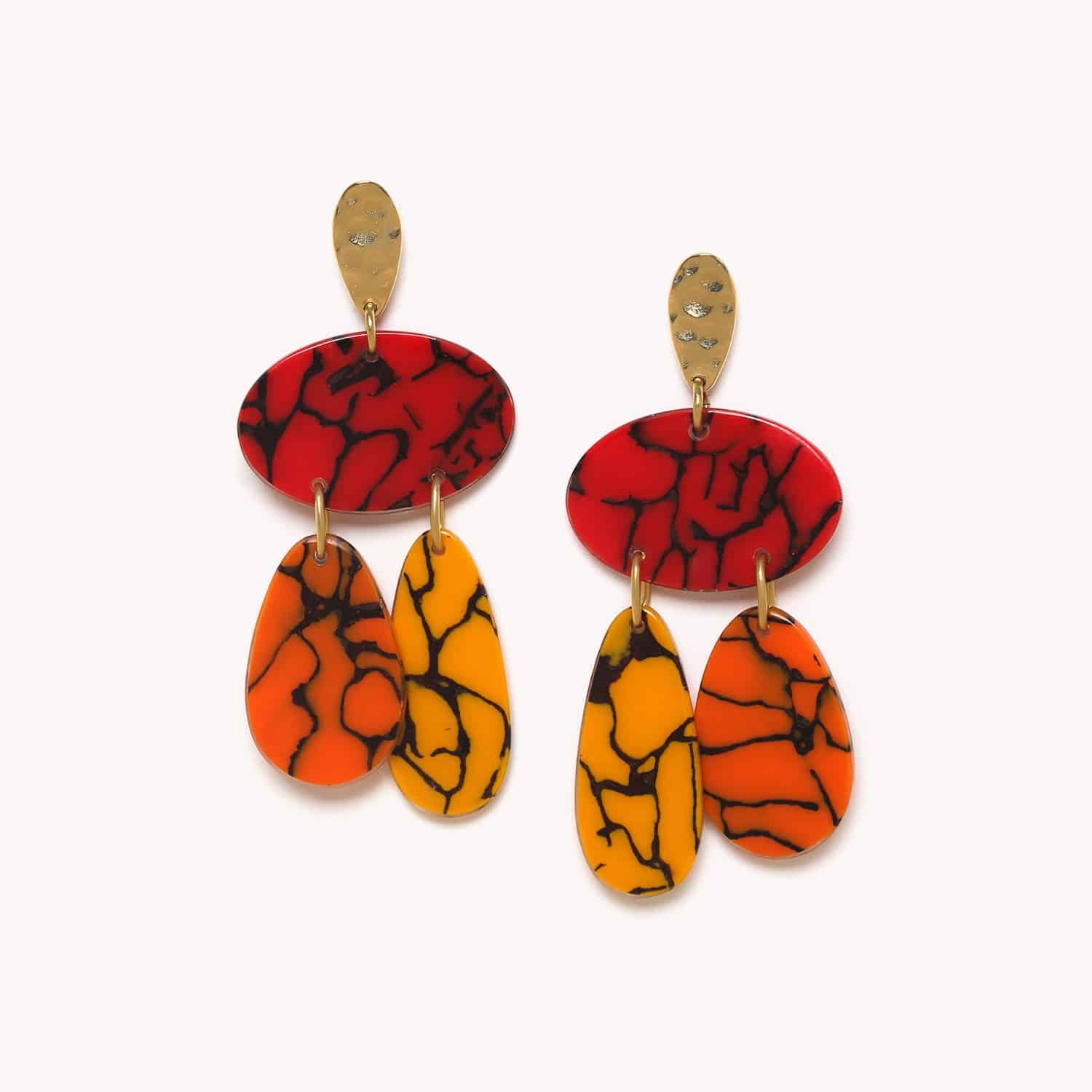 Boucles d'oreilles Stromboli termitière 12--79181 Nature Bijoux
