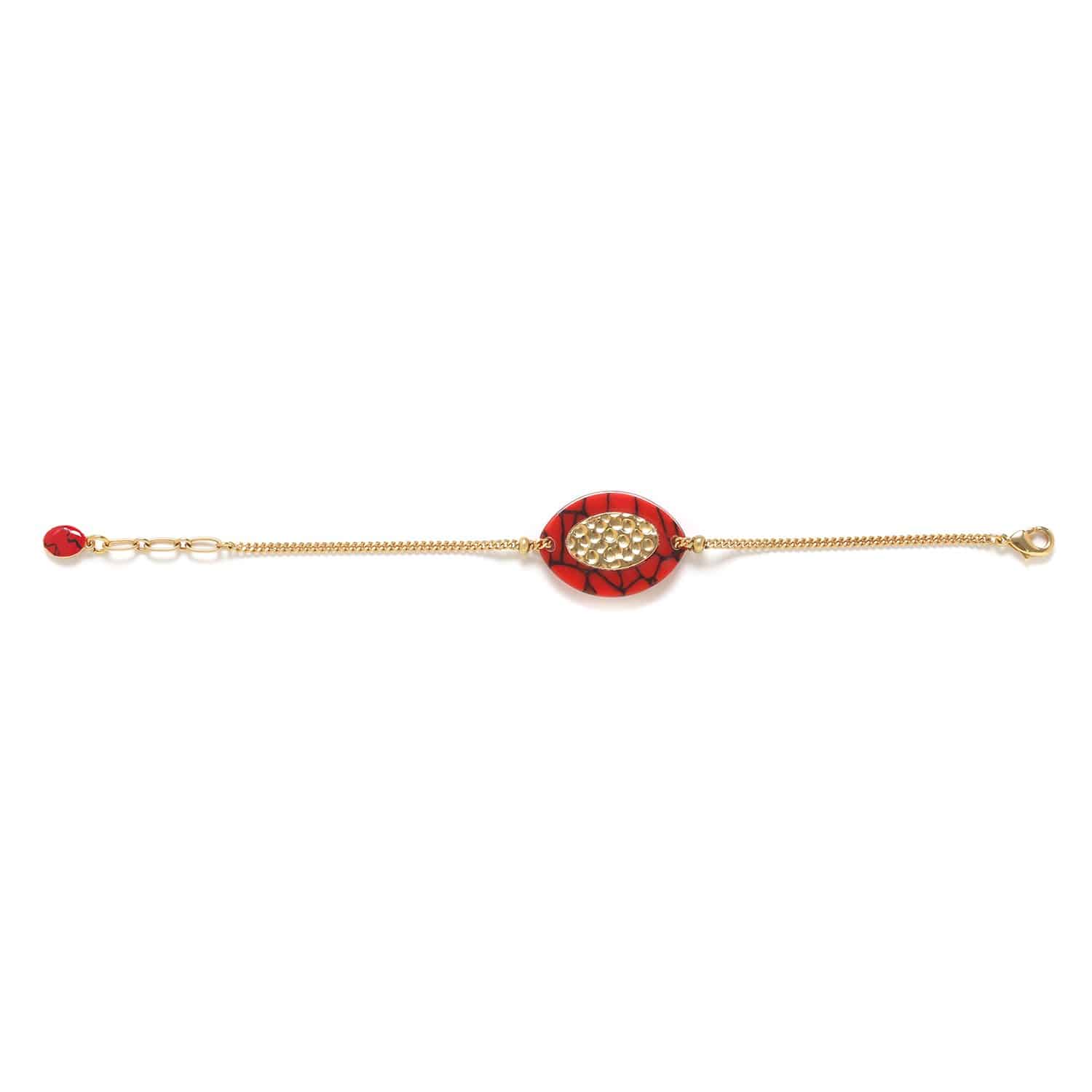 Détail bracelet termitière rouge 13--43431 Nature Bijoux