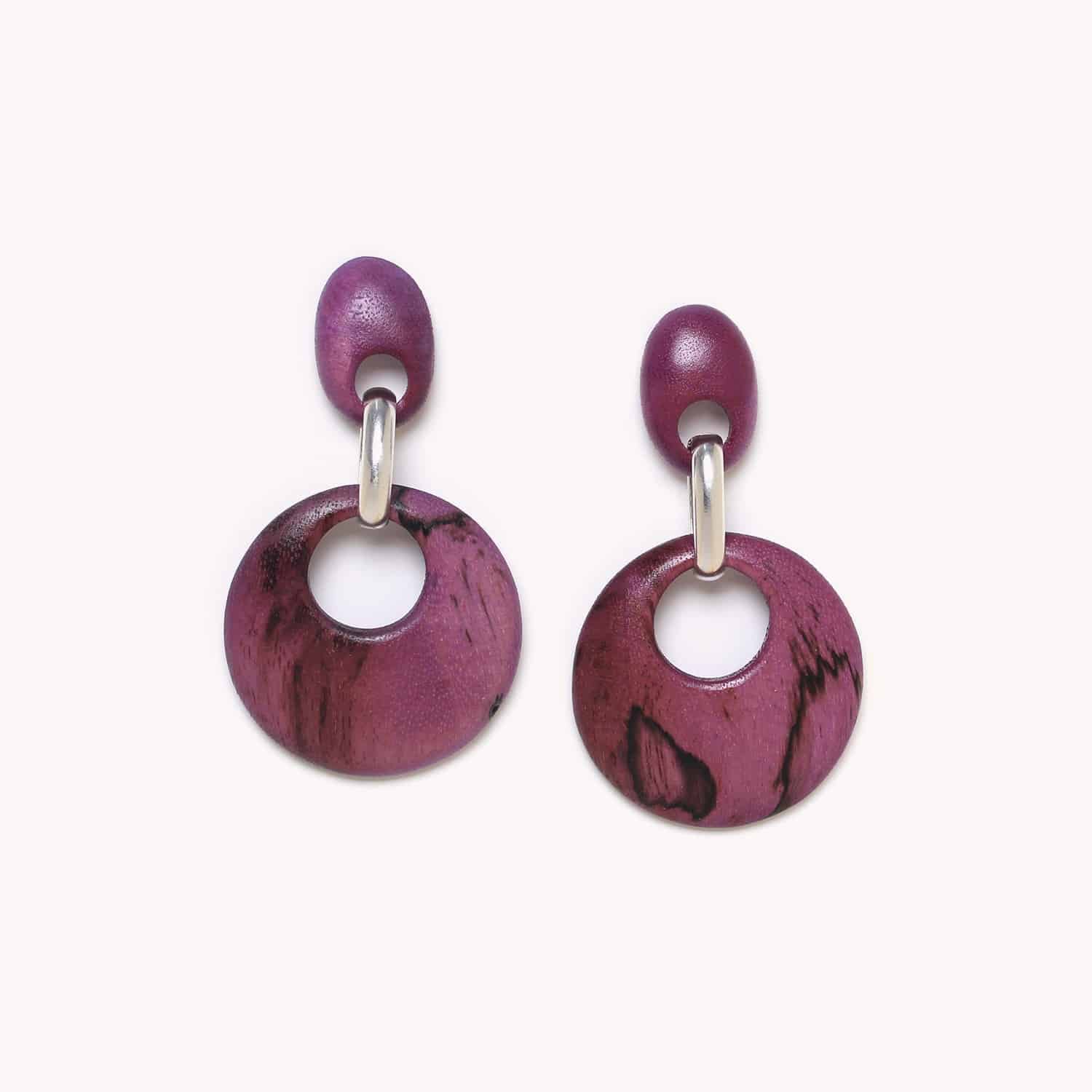 Boucles d'oreilles Nature Bijoux Kaffe bois laiton 12--79526