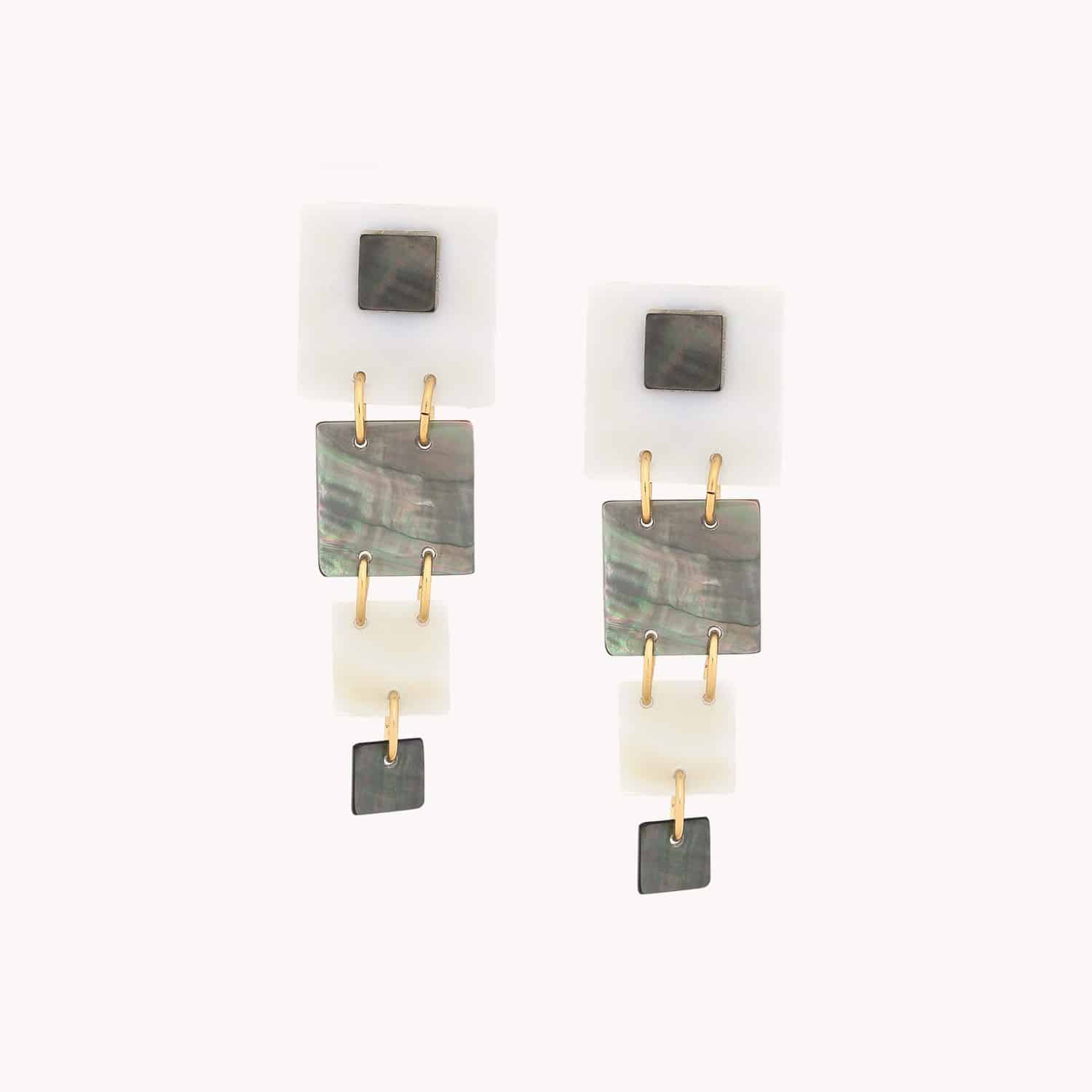Boucles d'oreilles Capablanca laiton modèle 12--79780 Nature Bijoux
