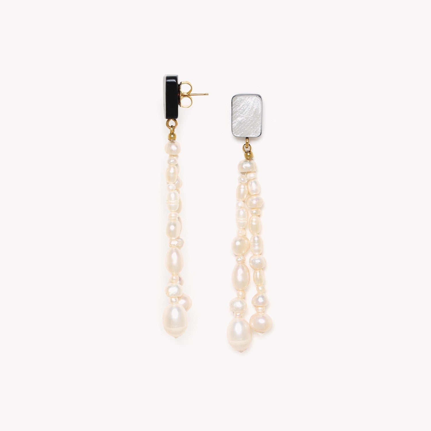 Boucles d'oreilles détail perles 12CP79384 Nature Bijoux