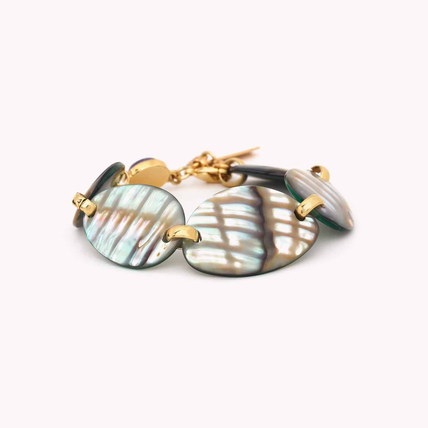 Bracelet Nature Bijoux Giverny laiton ajustable 13--43910