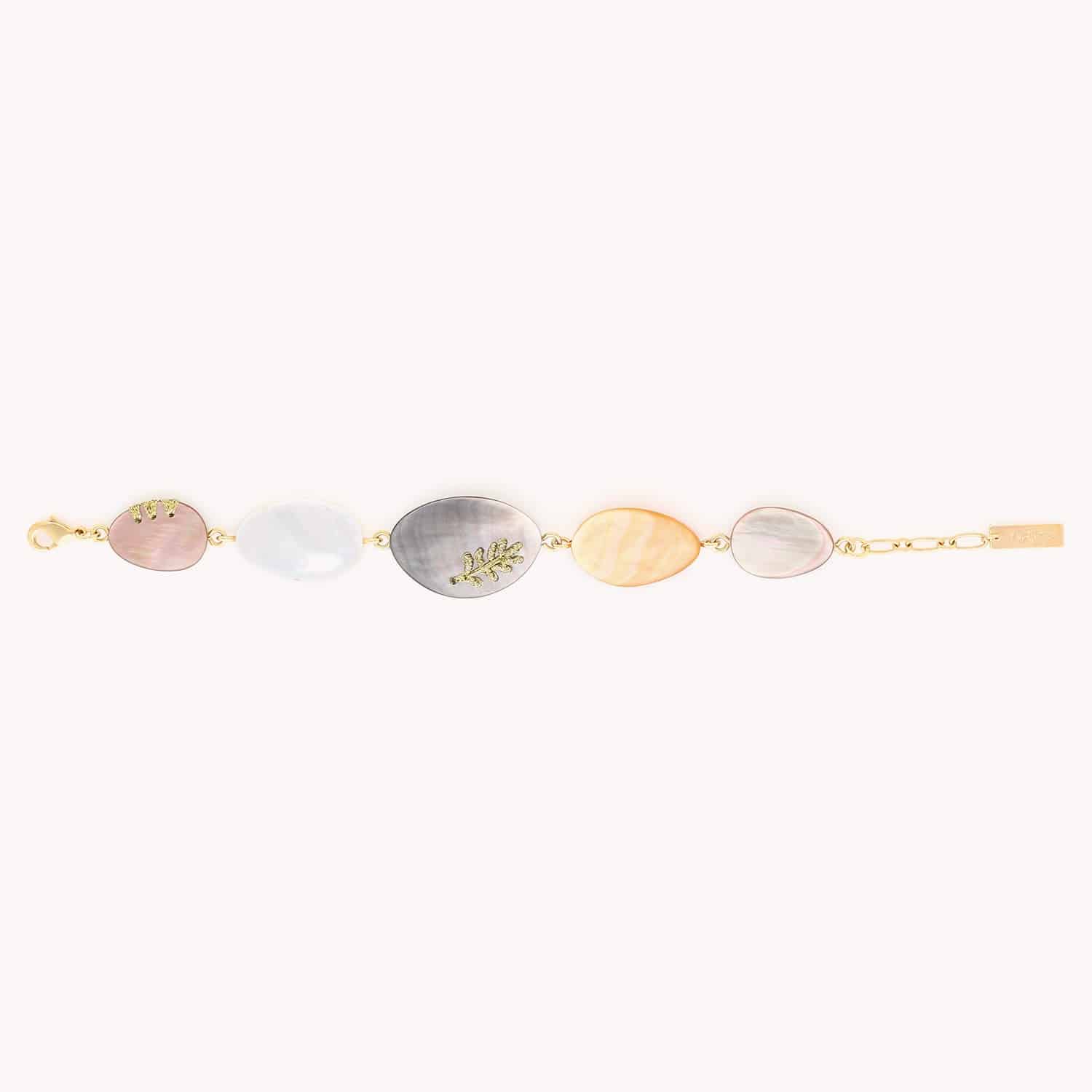 Détail 5 éléments nacre Calliope 13--44090 Nature Bijoux