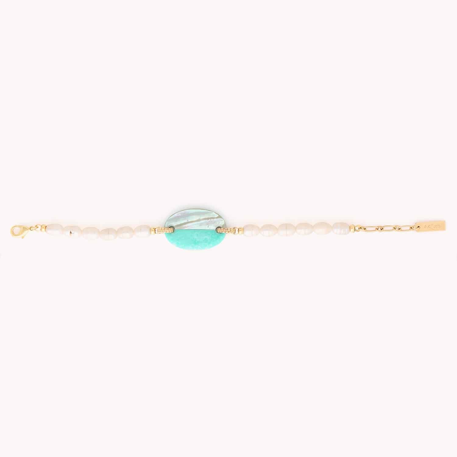 Détail bracelet perles ajustable 13--44072 Nature Bijoux