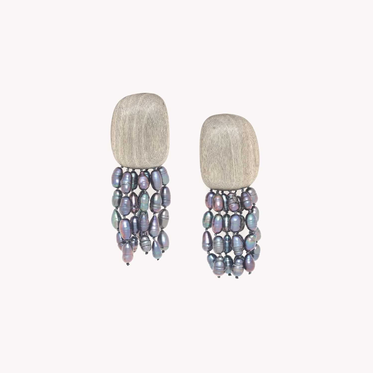 Détail matière ébène gris 11--90370 Nature Bijoux