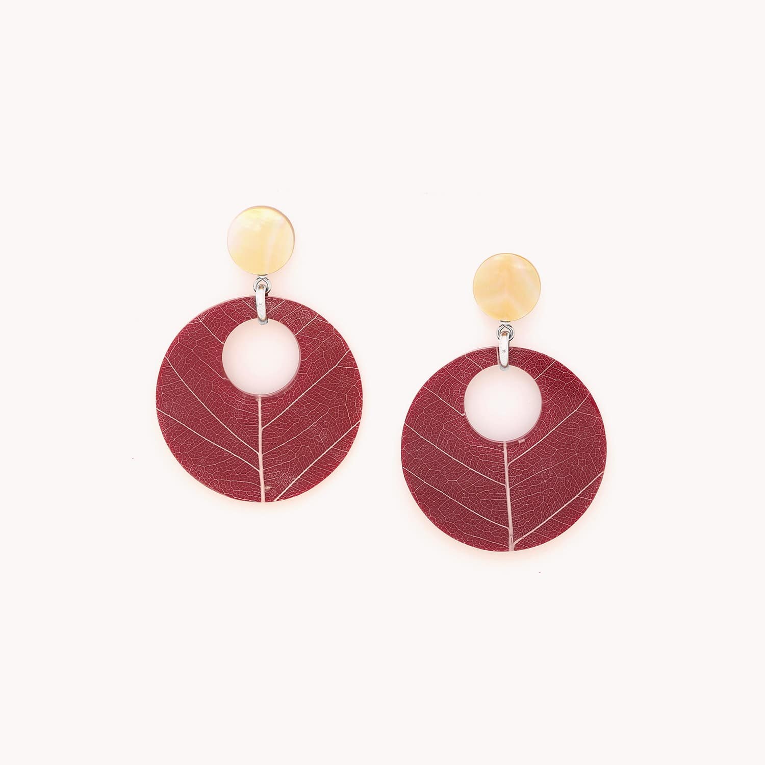 Boucles d'oreille Ficus Carica matières naturelles 12--90260 Nature Bijoux