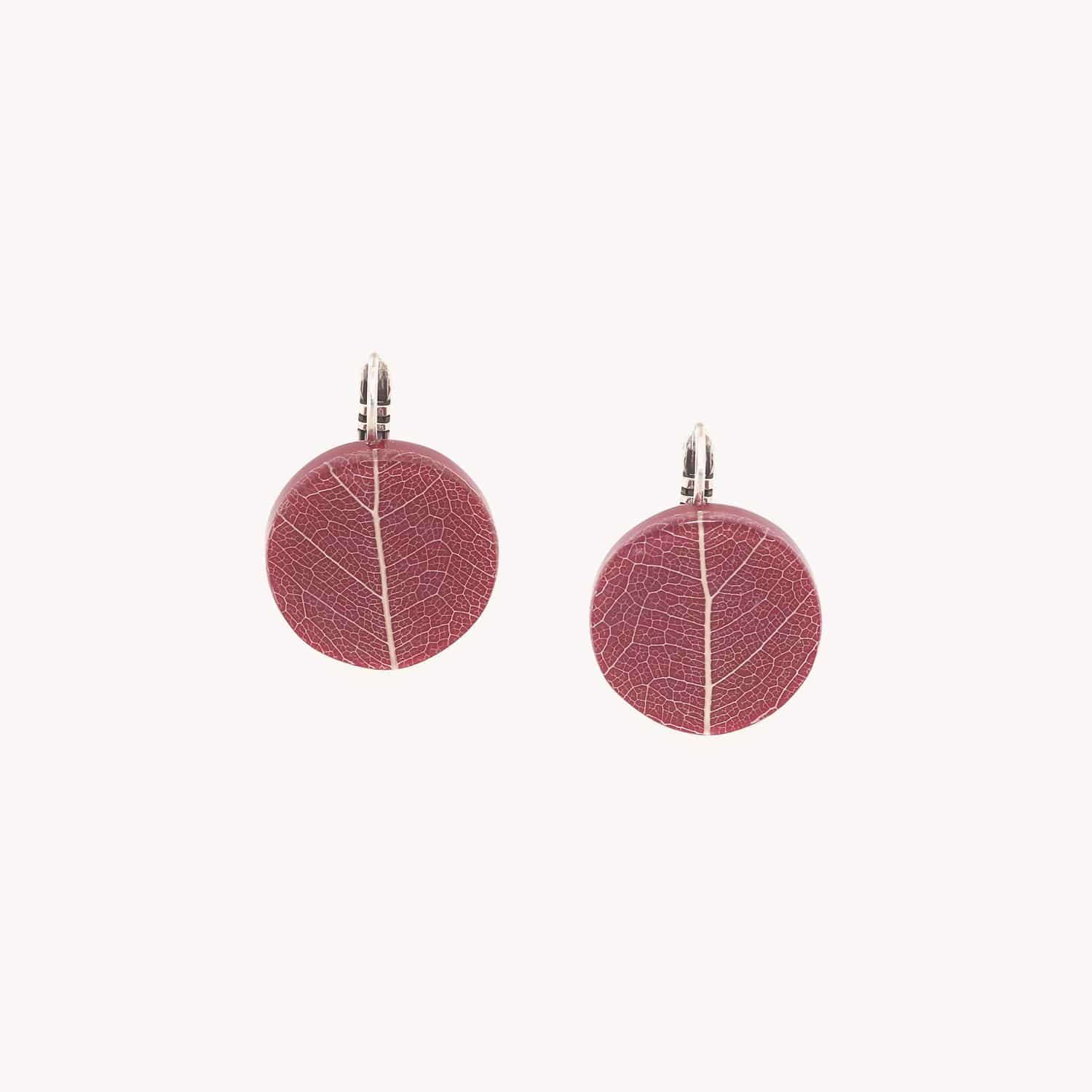 Boucles d'oreilles Nature Bijoux Ficus Carica dormeuses en feuille et laiton 12--90268