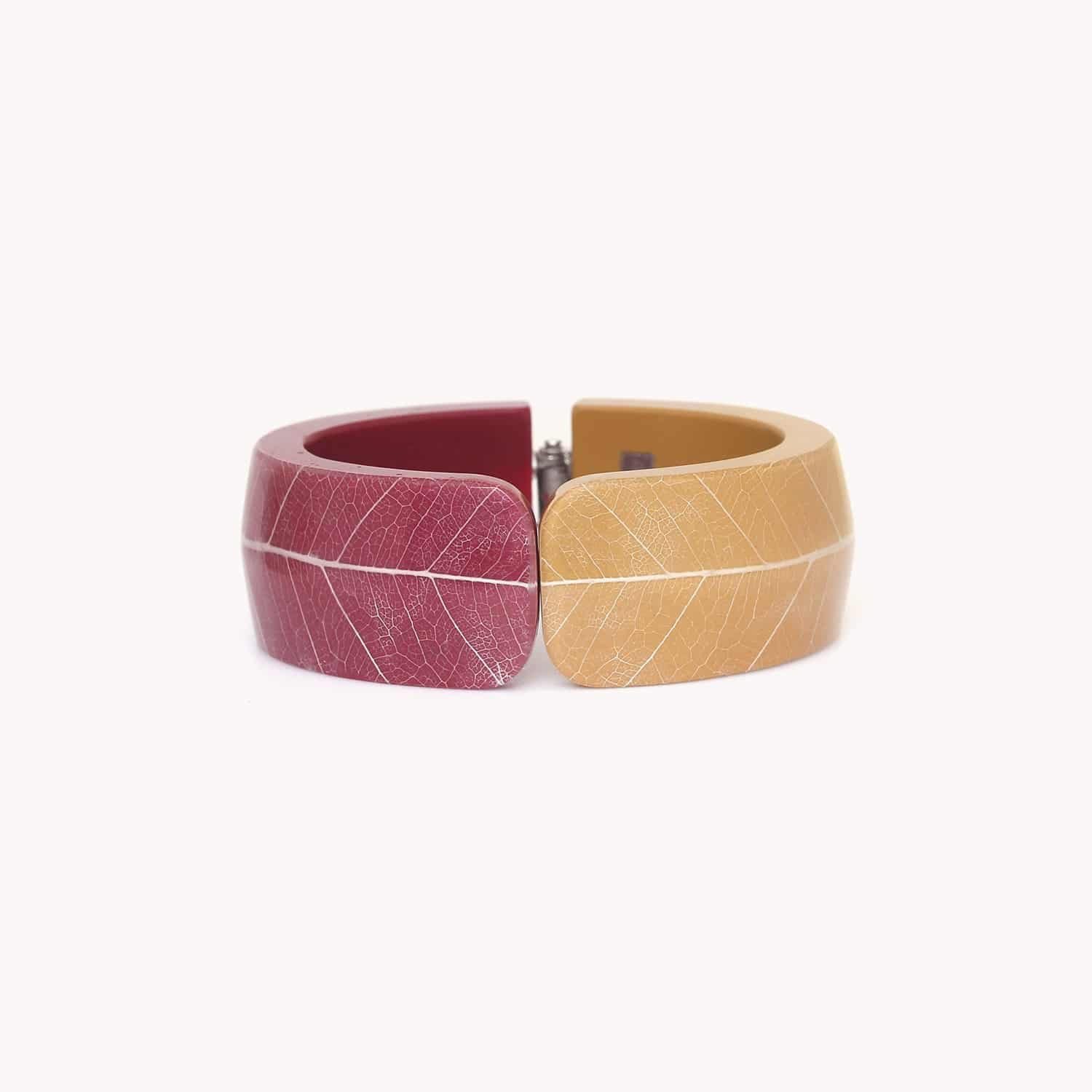 Bracelet Ficus Carica feuille laiton 13--44240 Nature Bijoux
