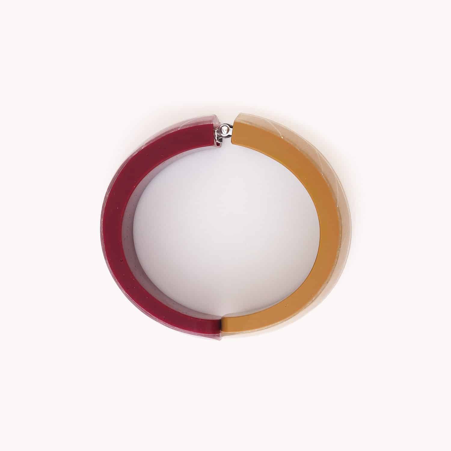 Bracelet articulé détails matière 13--44240 Nature Bijoux