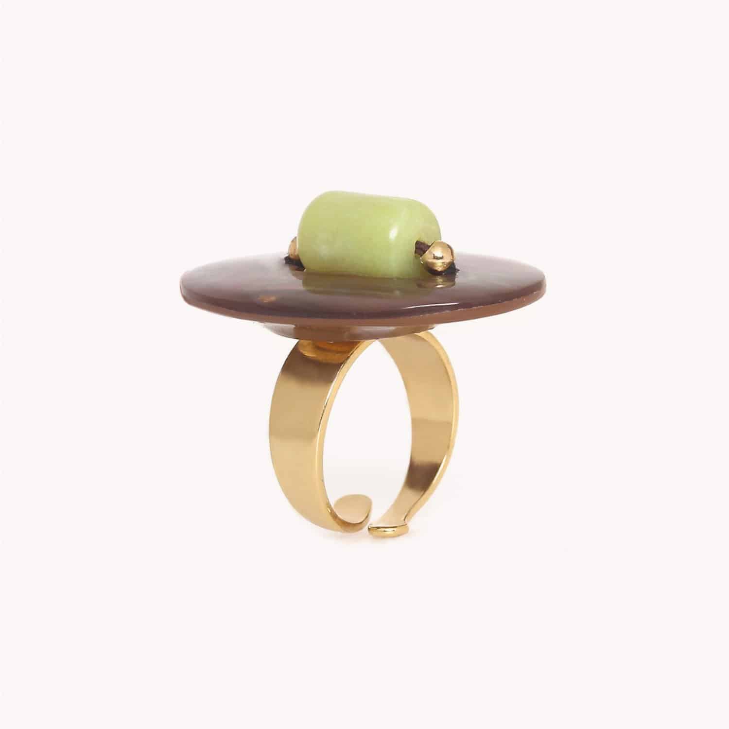 Détail pierre jade bague Tivoli 19--25815 Nature Bijoux