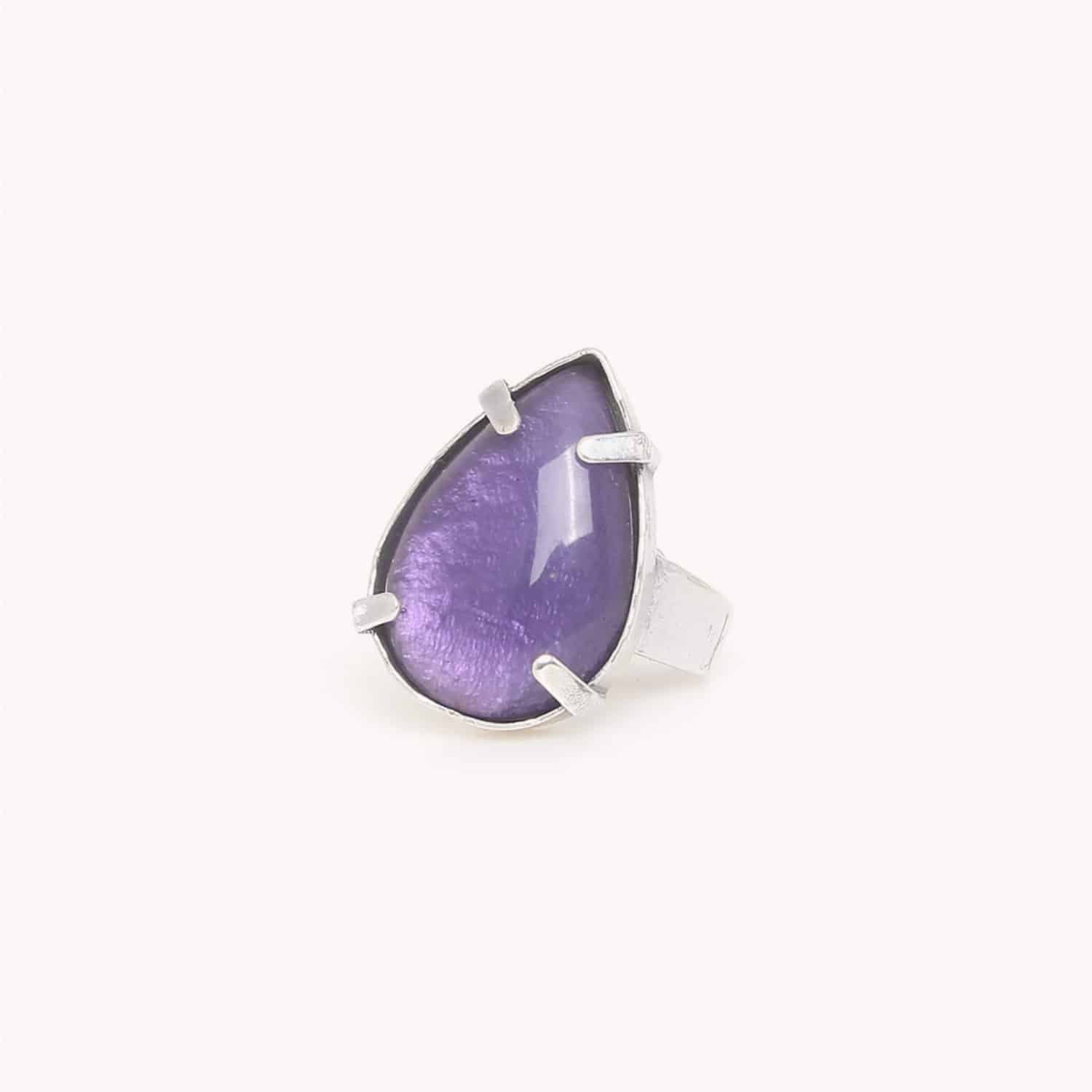 Bague Nature Bijoux Gotborg coquillage capiz laiton 19--25920