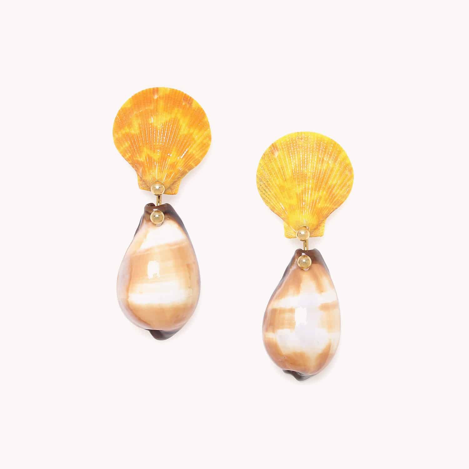 Boucles d'oreilles Nature Bijoux Alona Cypraea Onyx 12--90535