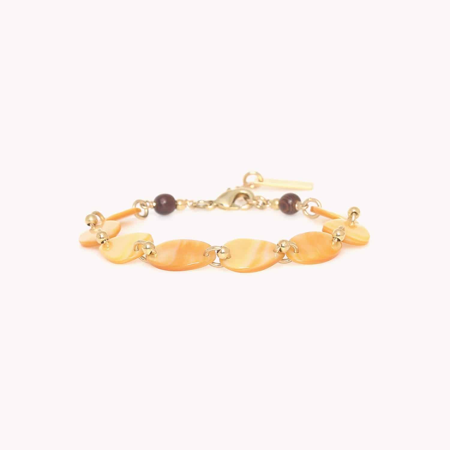 Bracelet Nature Bijoux Fioria Nacre dorée Laiton 13--44421