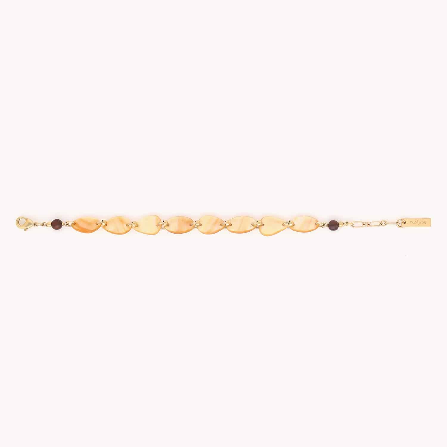Détail nacre dorée bracelet ajustable 13--44421 Nature Bijoux