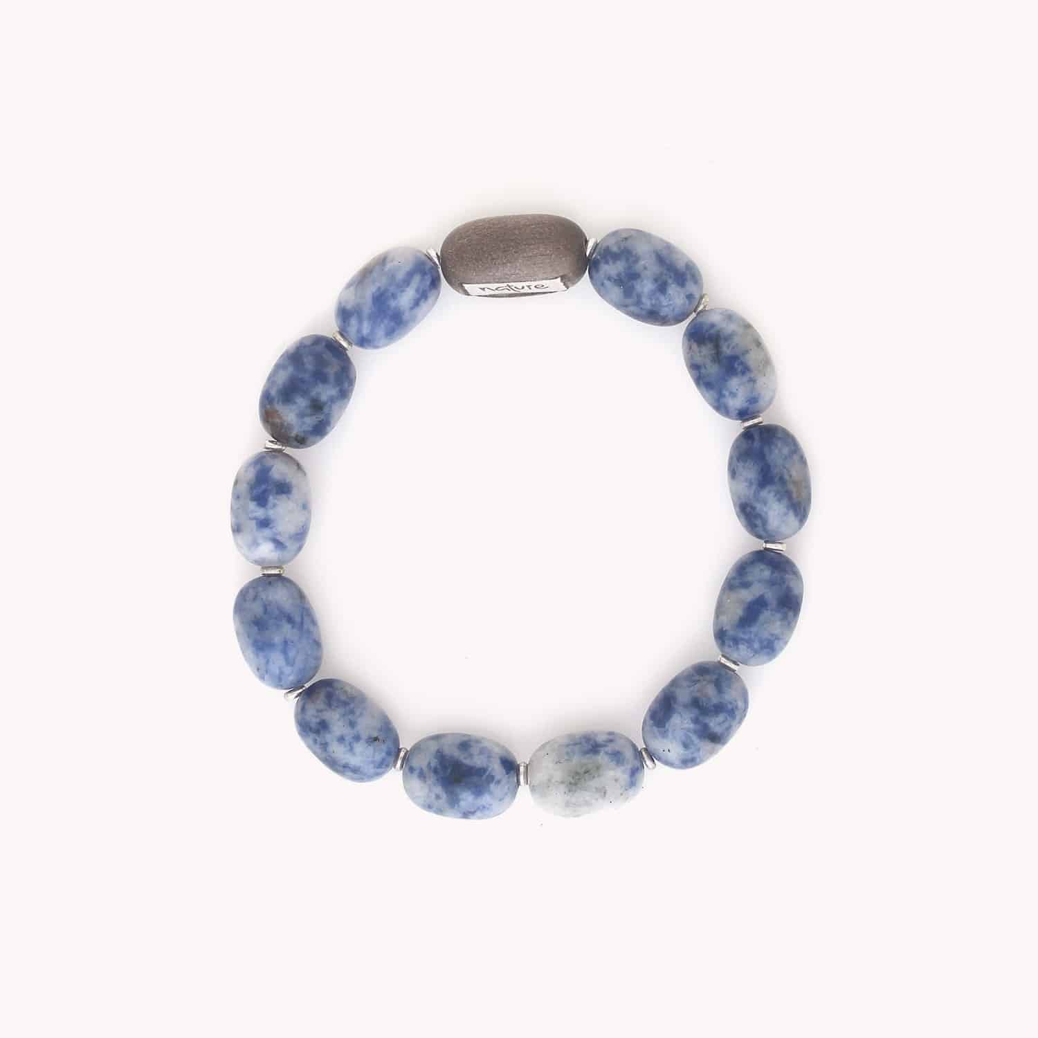 Bracelet Skala porté détail perles ovales 13--44462 Nature Bijoux