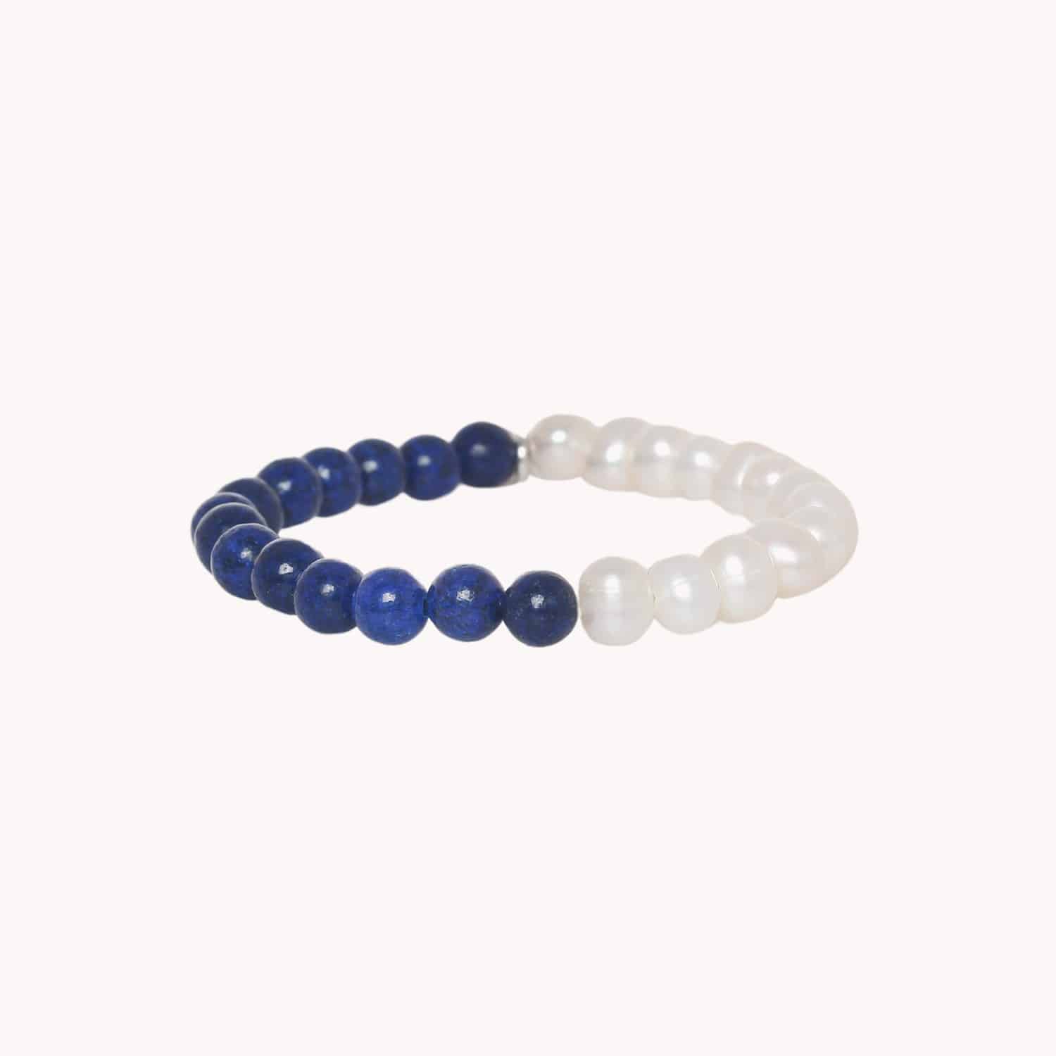 Bracelet Nature Bijoux Pacifique Laiton Lapis-lazuli Perles de culture 13--44542