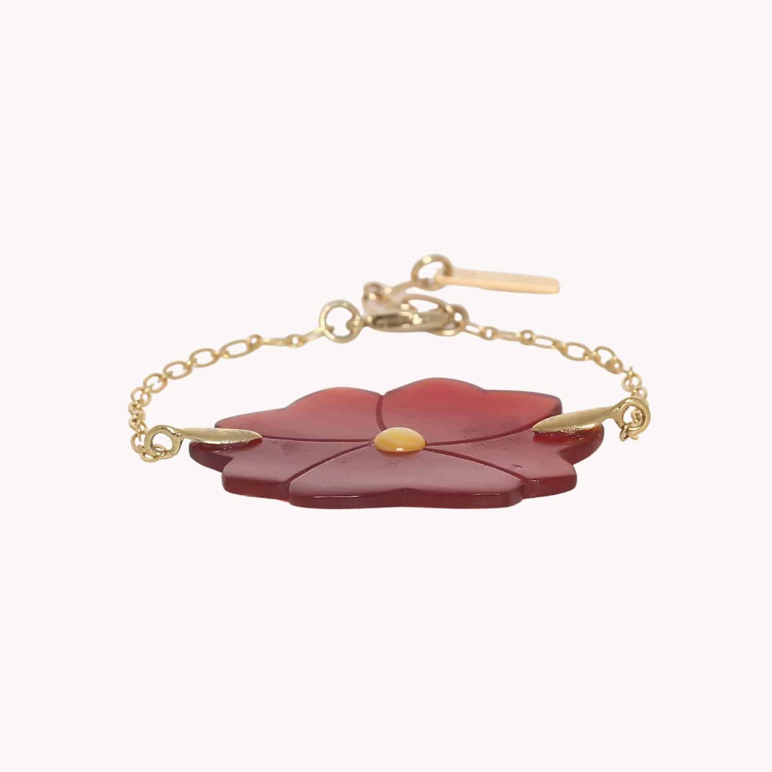 Bracelet Son Jardin en nacre et corne 13--44570 Nature Bijoux