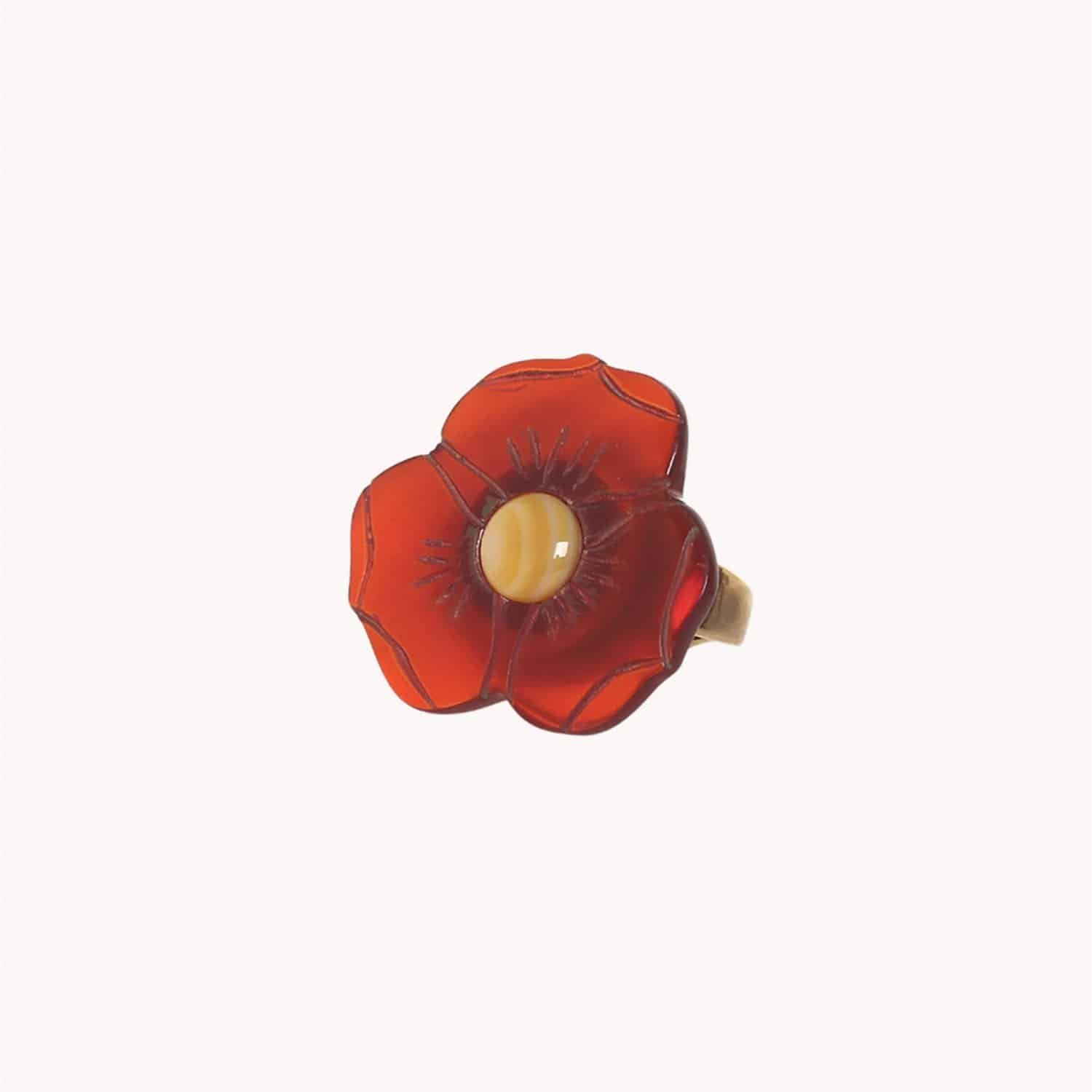 Bague Nature Bijoux Son Jardin Nacre Corne 19--27002