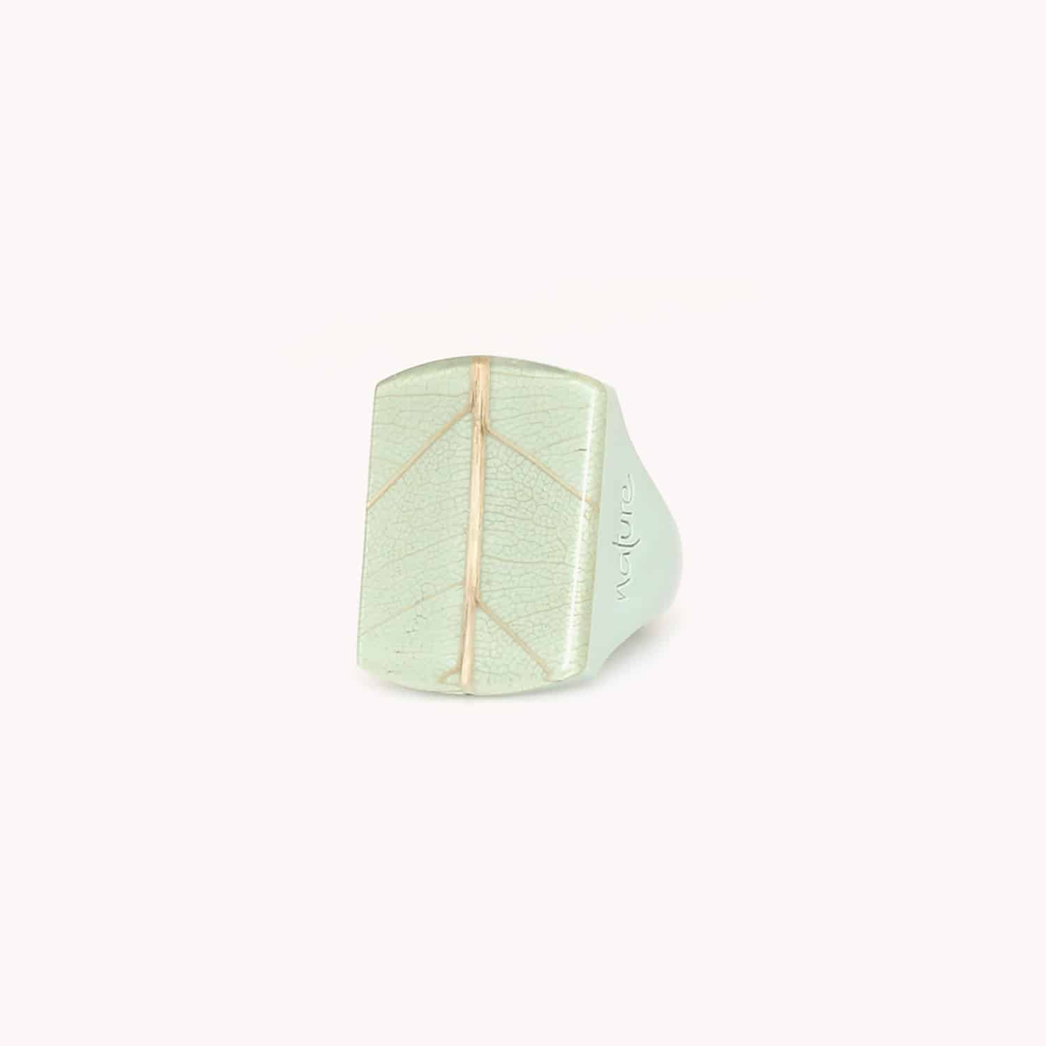 Bague Rainbow Ficus en feuille verte 19--25767 Nature Bijoux