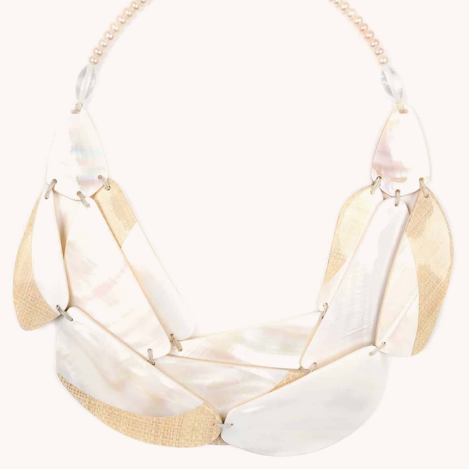 Collier El Nido LE Perles de culture Nacre Cristal de roche 15--40950 Nature Bijoux