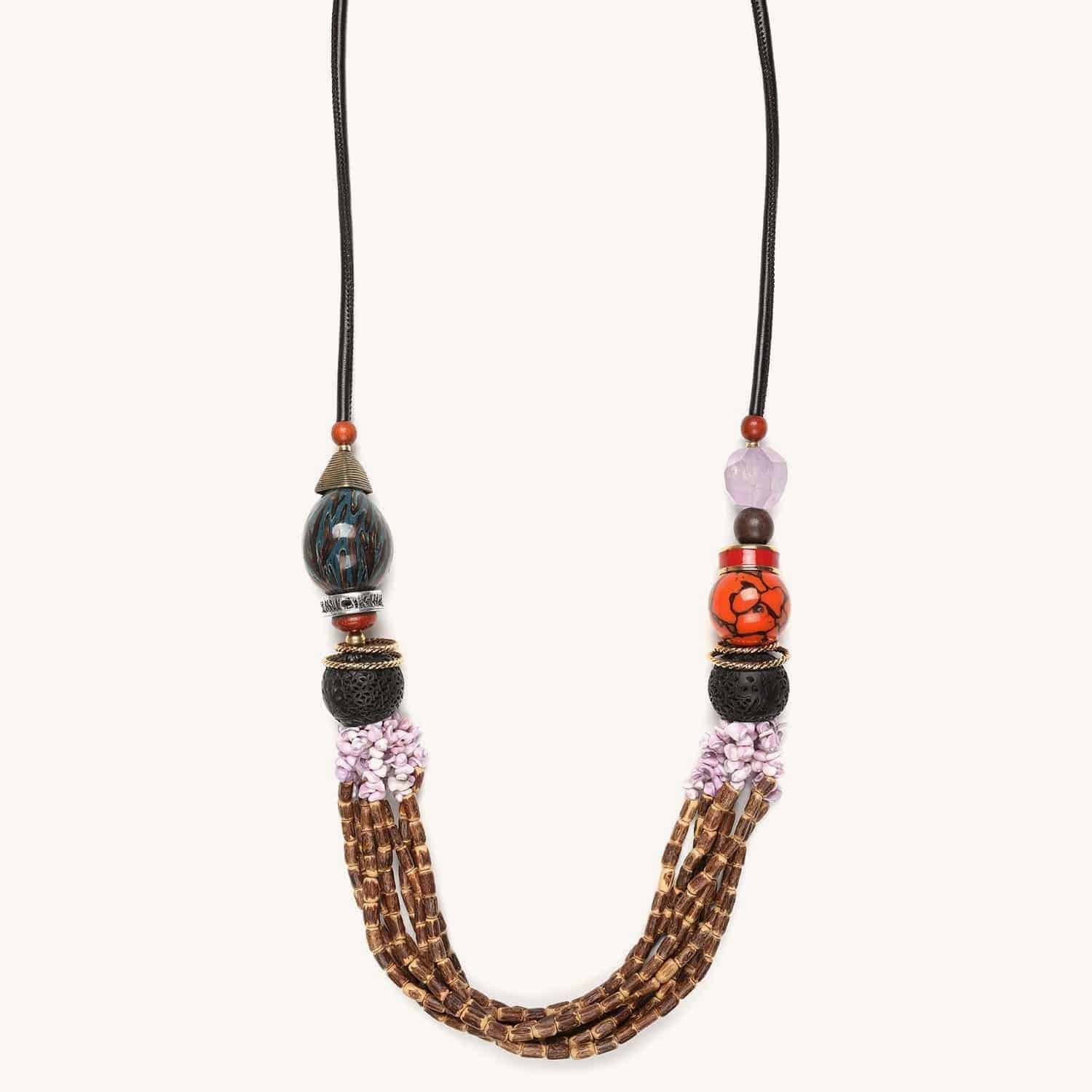 Collier Melting Pot LE grand matières naturelles 15--41091 Nature Bijoux