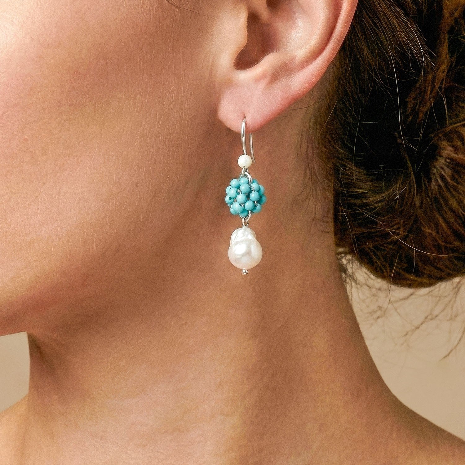 Détail matières perles baroque howlite 12--90815 Nature Bijoux