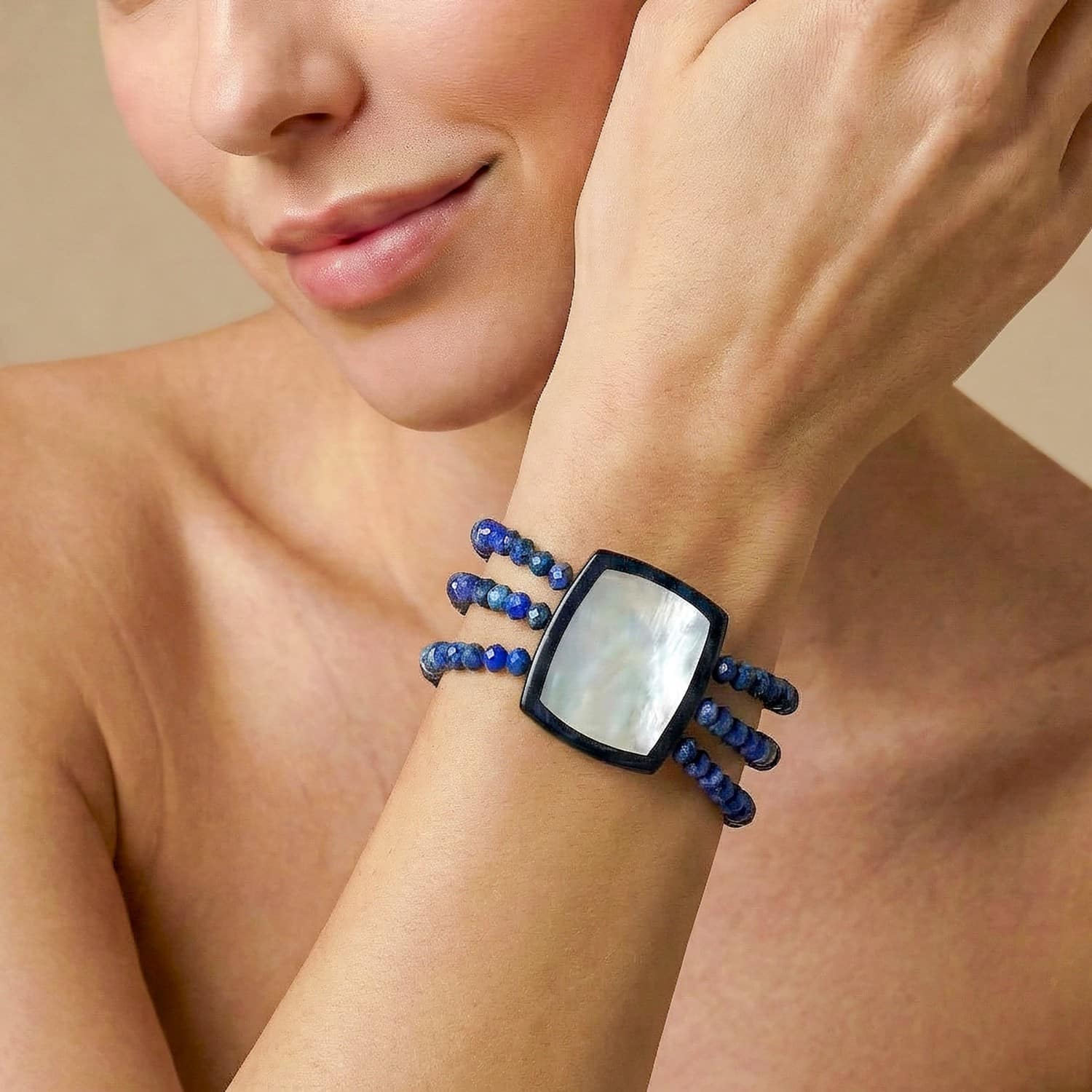 Détail matière bracelet extensible Calypso 13--44624