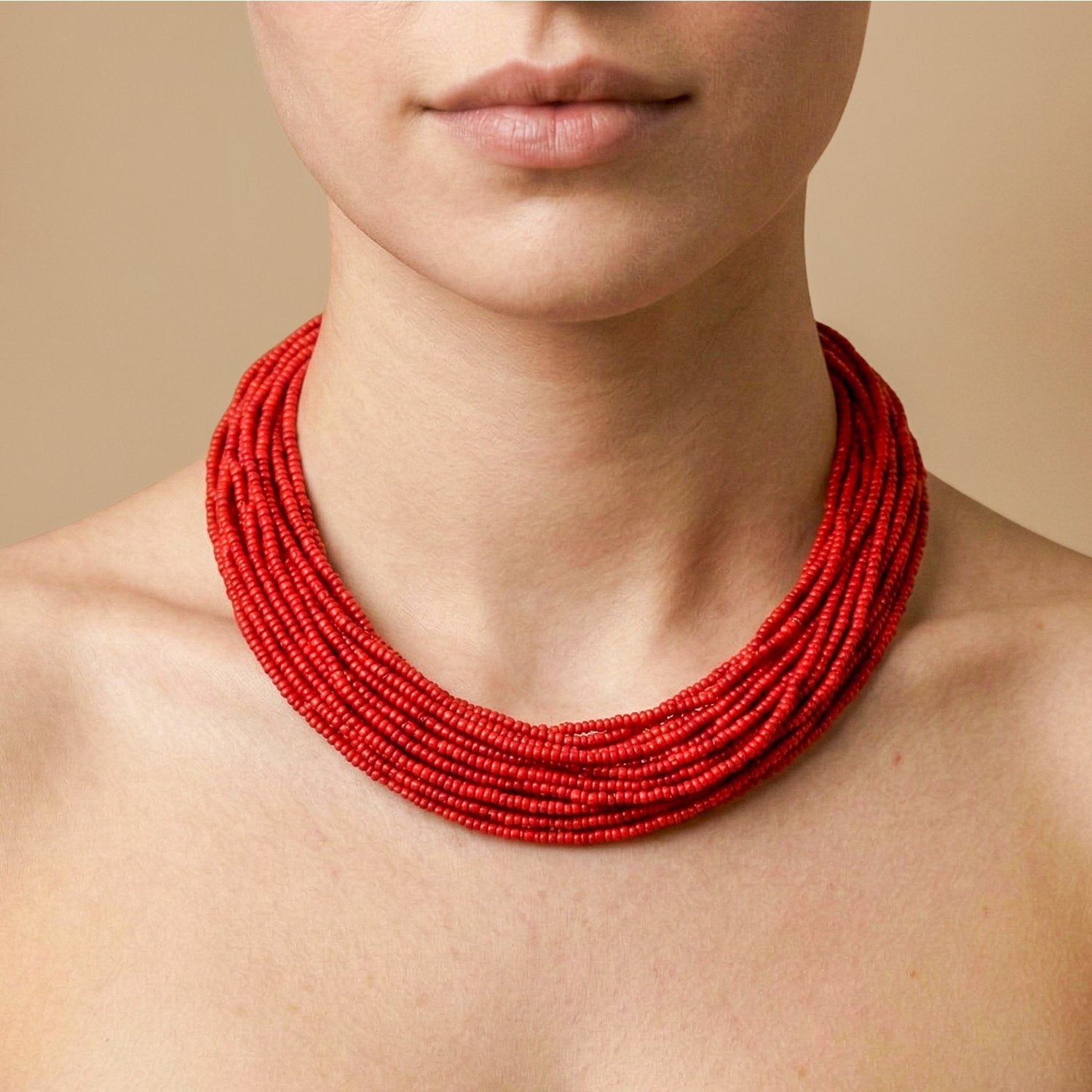 Détail fermoir bouton nacre 15--43850 Nature Bijoux