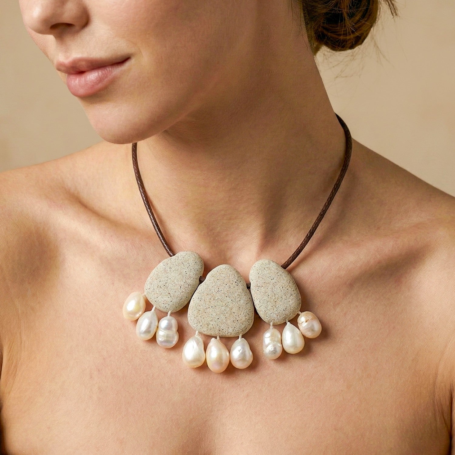 Détail pendentifs perles de culture 15--43954 Nature Bijoux