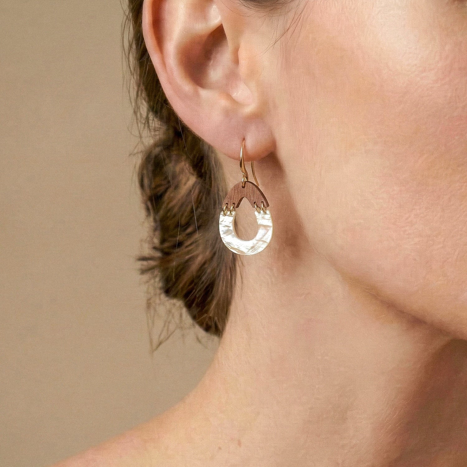 Détail bois de rose et nacre rose 12--90773 Nature Bijoux