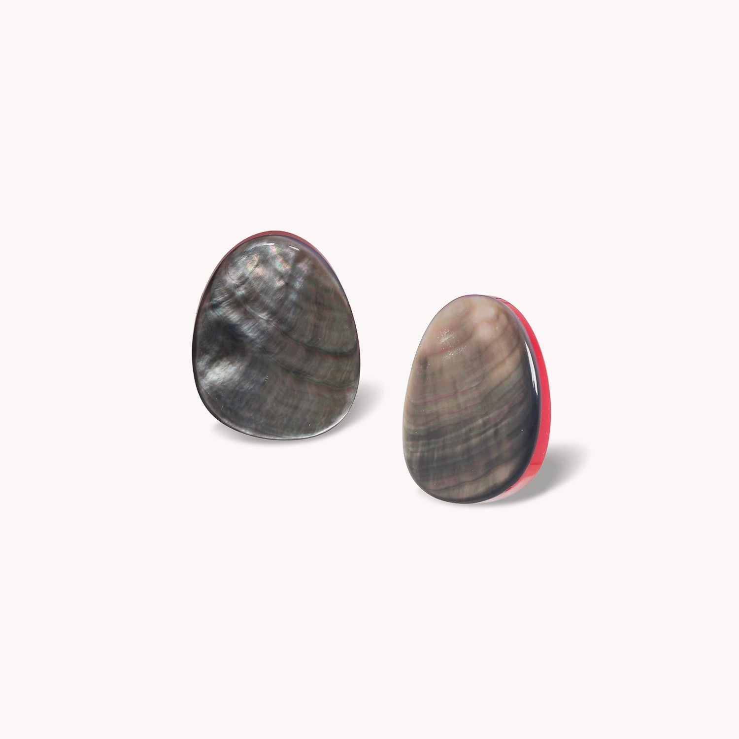 Boucles d'oreilles Sumida clips nacre noire 11--90682 Nature Bijoux