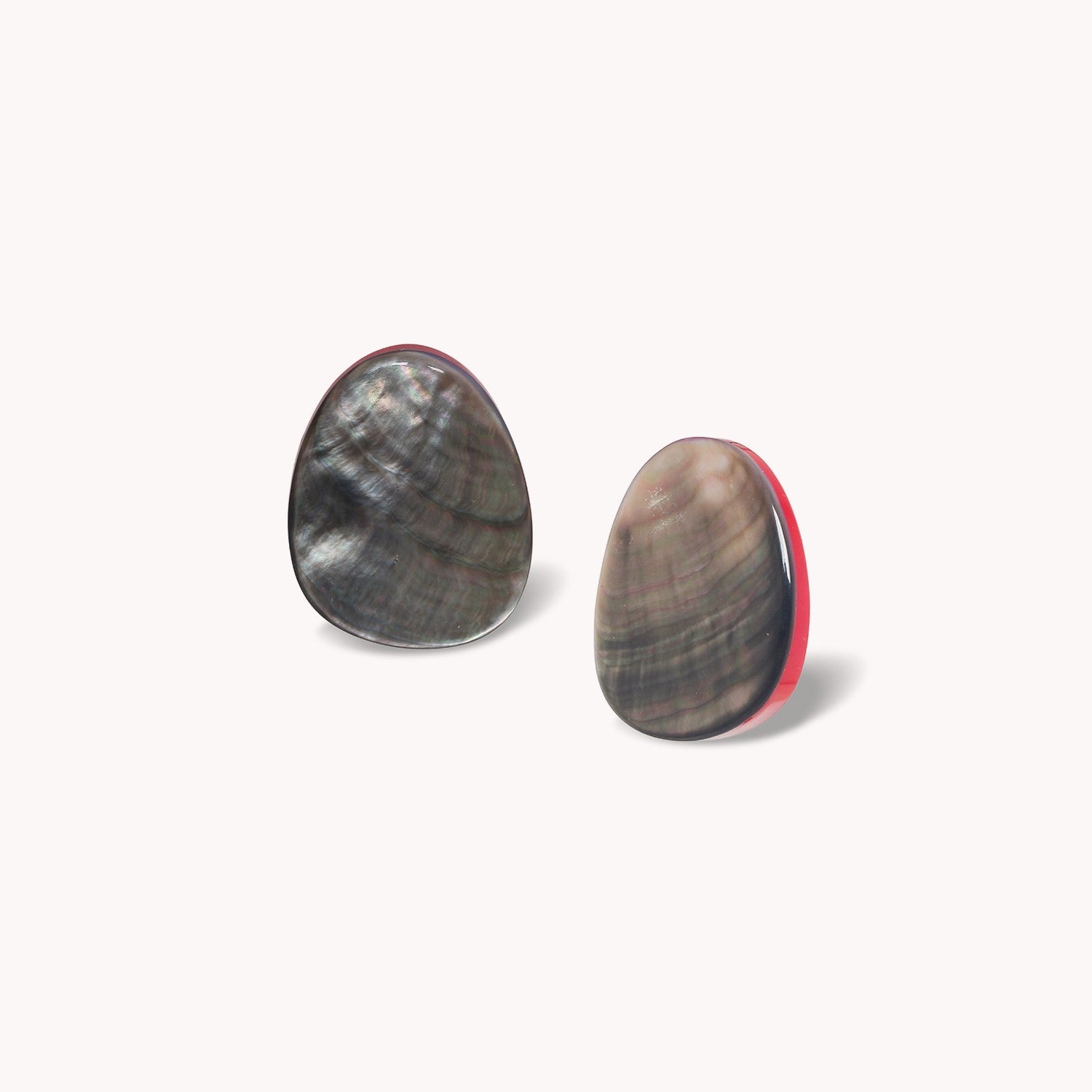 Boucles d'oreilles Sumida nacre noire 12--90682 Nature Bijoux