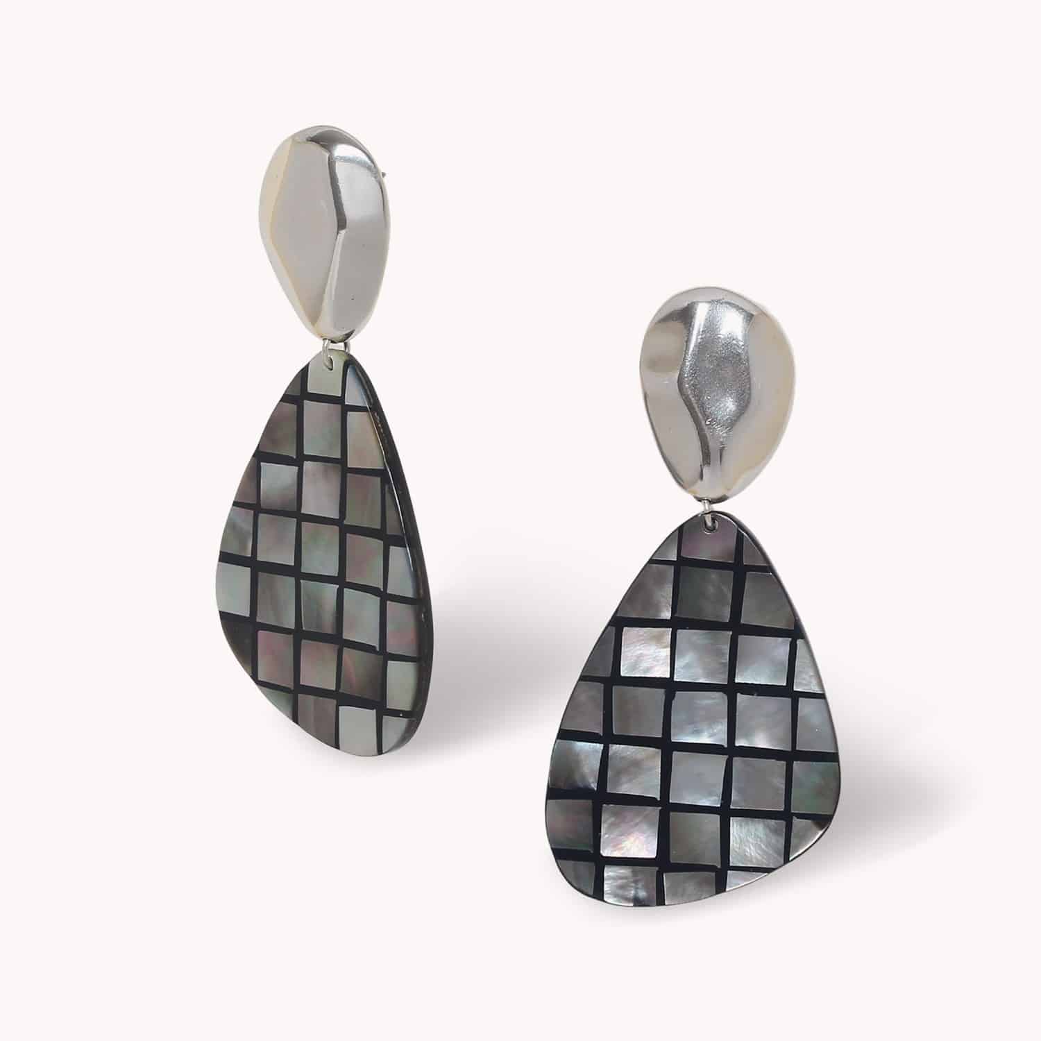 Boucles d'oreilles Rivoli métal argenté 12--90746 Nature Bijoux
