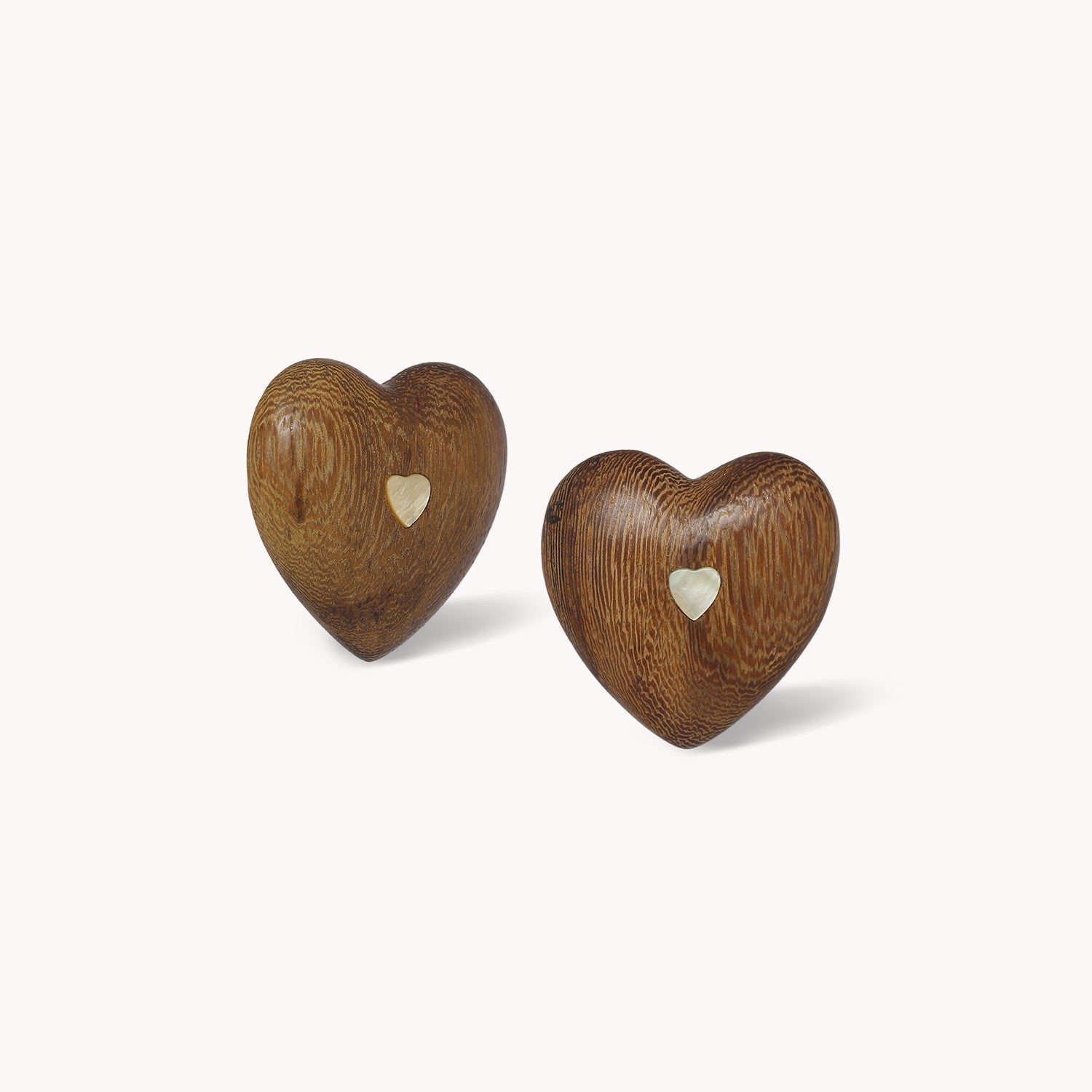 Boucles d'oreille Wild Heart bois de roblès 12--90750 Nature Bijoux