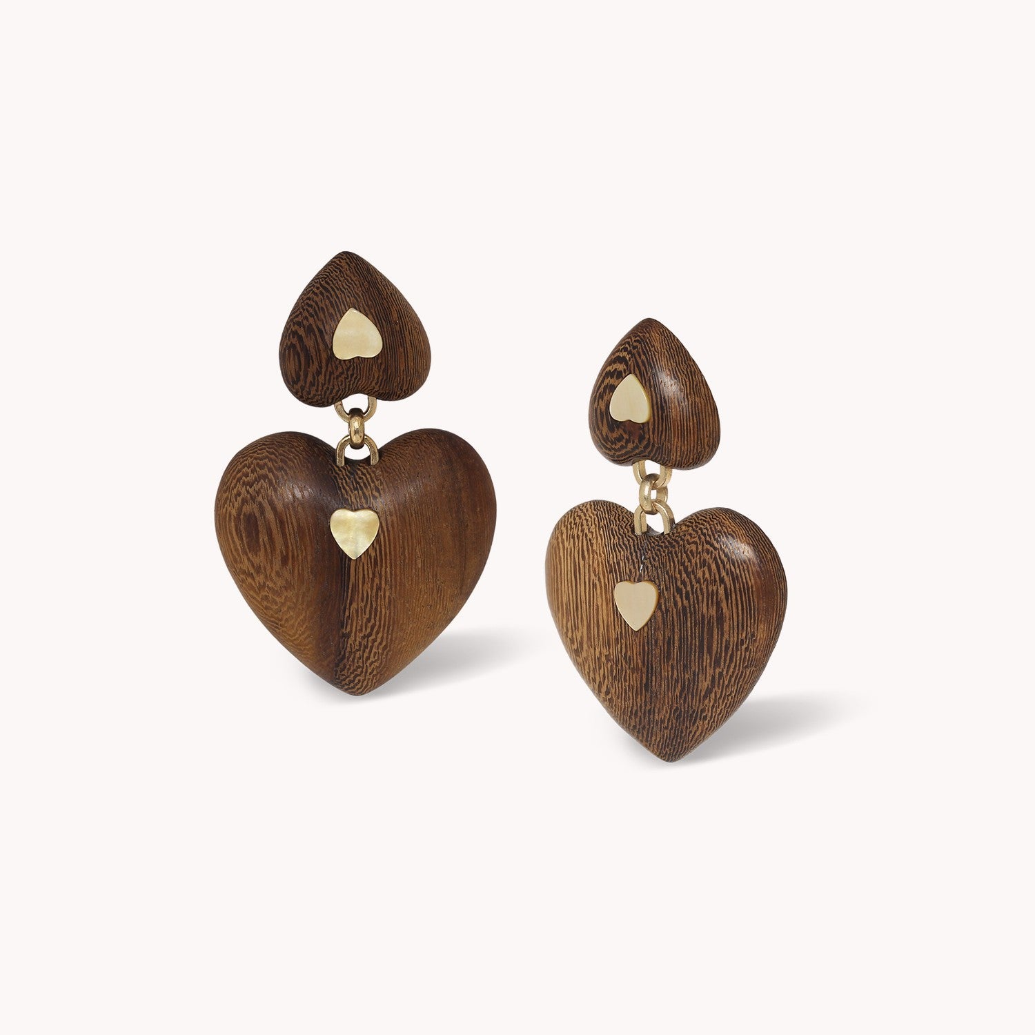 Boucles d'oreille Wild Heart bois de roblès 12--90751 Nature Bijoux