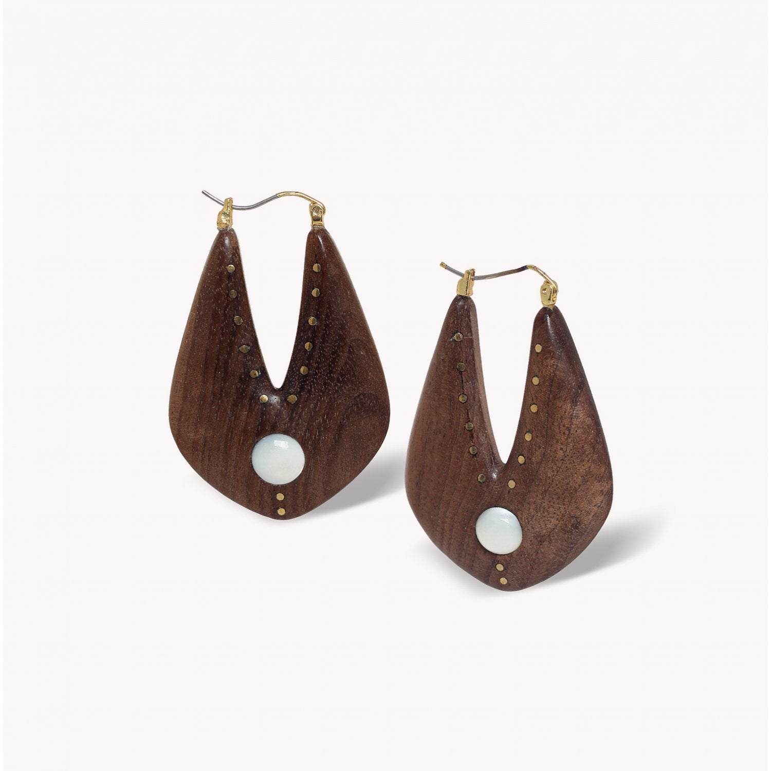 Boucles d'oreilles Nature Bijoux Oman en étain et laiton 12--90792