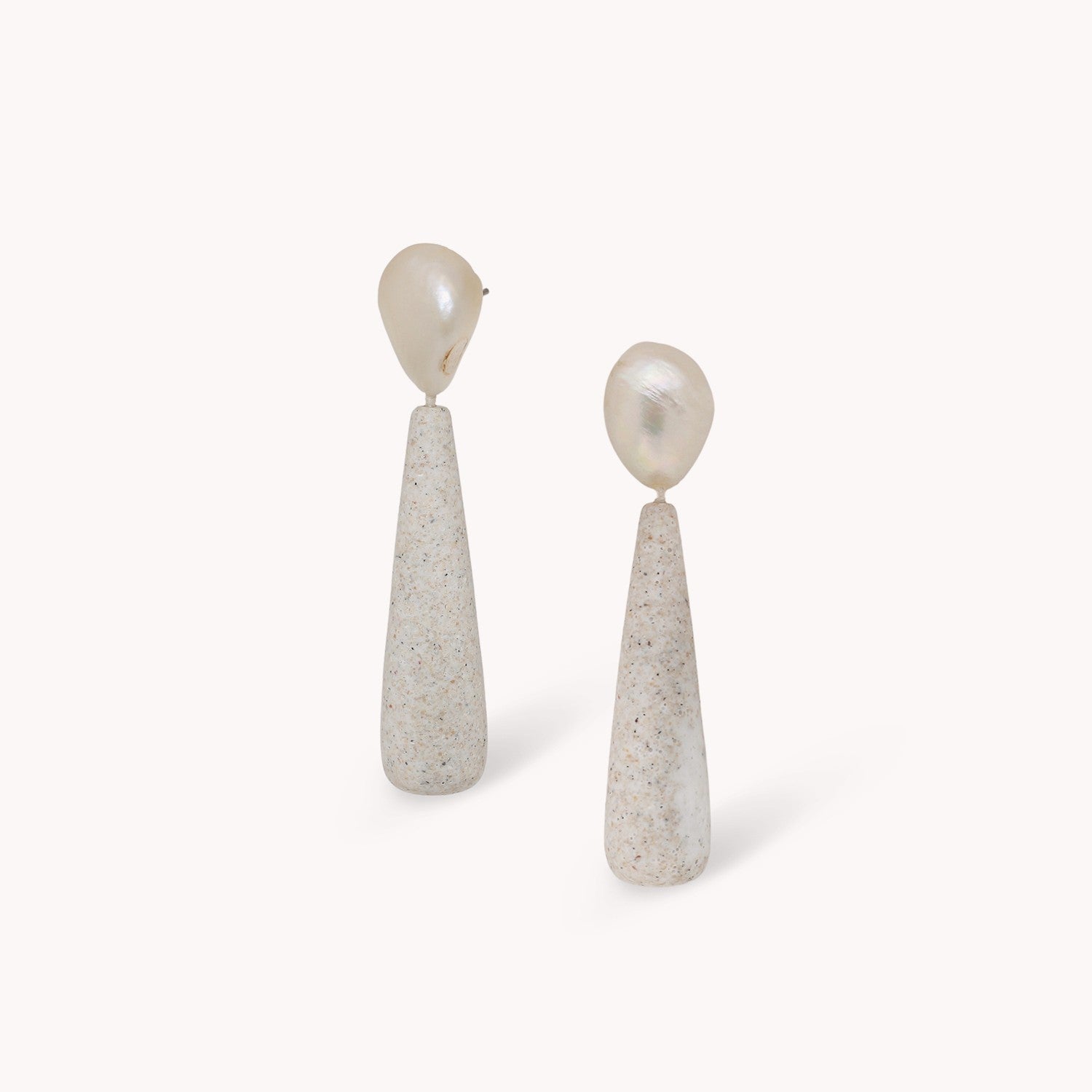 Boucles d'oreille Nature Bijoux Bora Bora perles de culture sable 12--90802