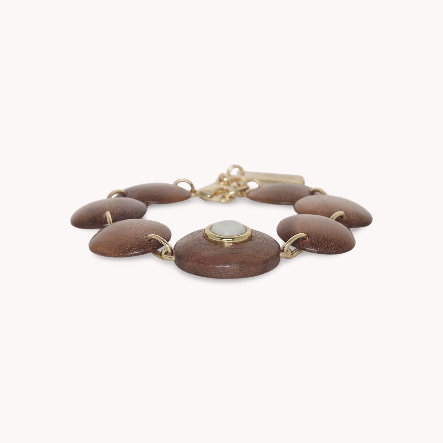 Bracelet Nature Bijoux Oman bois laiton 13--44684