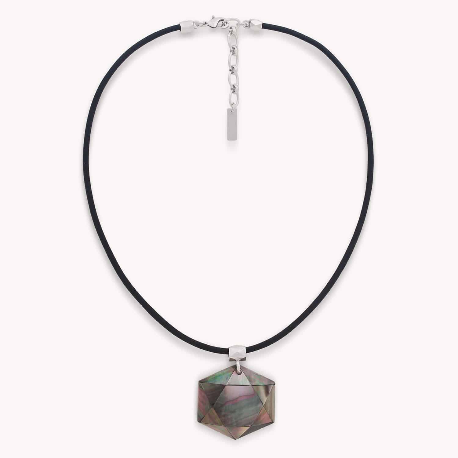 Collier Vendome pendentif nacre facetée 15--43890 Nature Bijoux