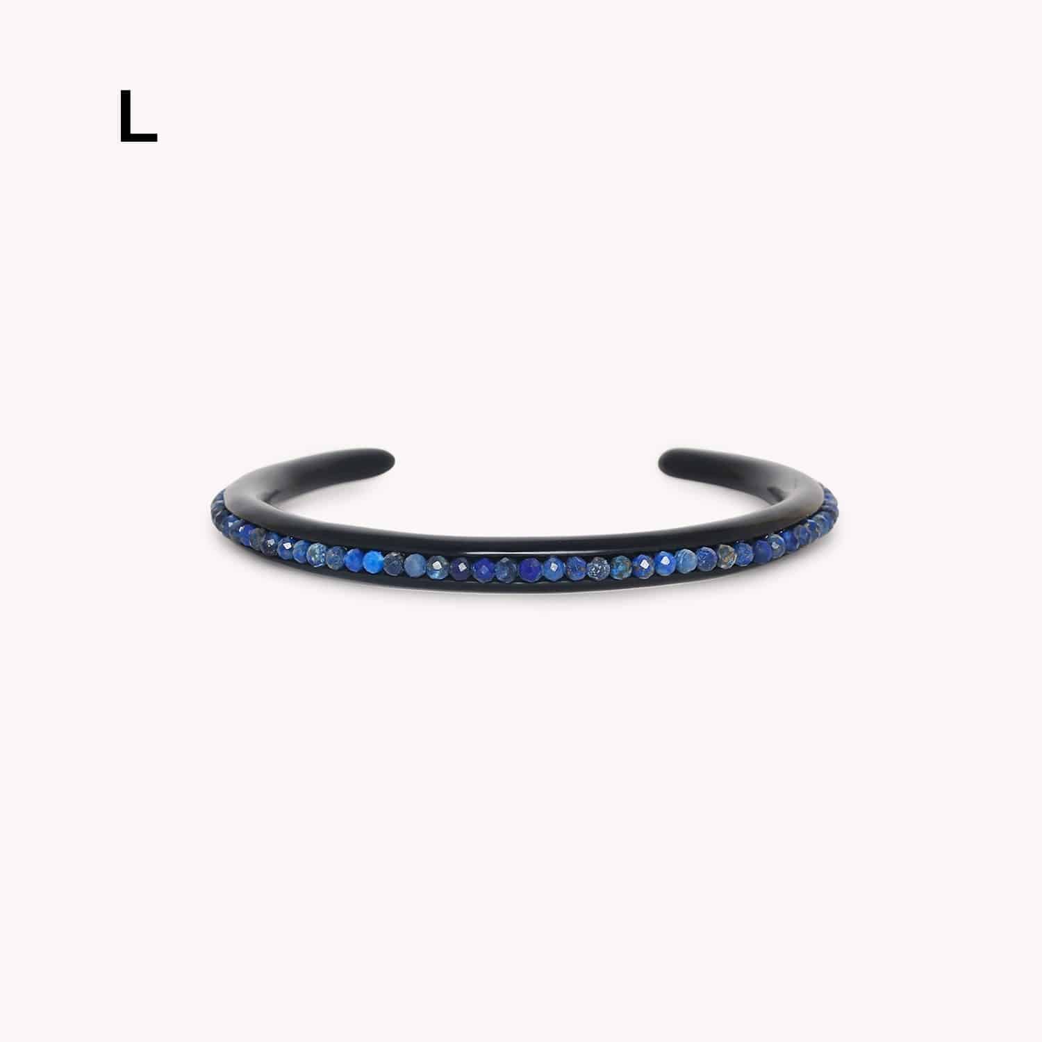 Bracelet Nature Bijoux Calypso joncs fin fil coton résine lapis-lazuli 13--44623