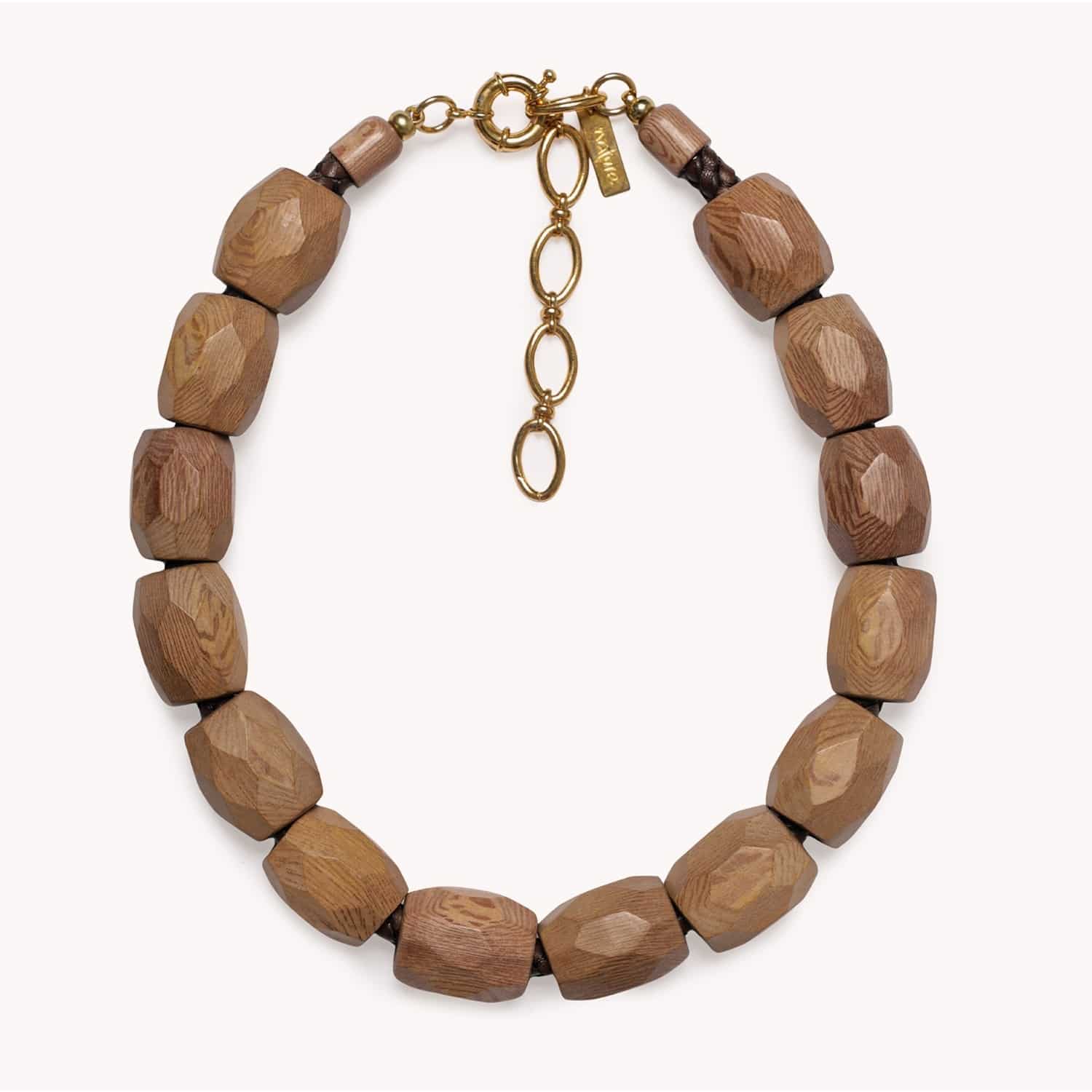 Collier Éditions Limitées bois de rose cuir italien 15EL10707 Nature Bijoux