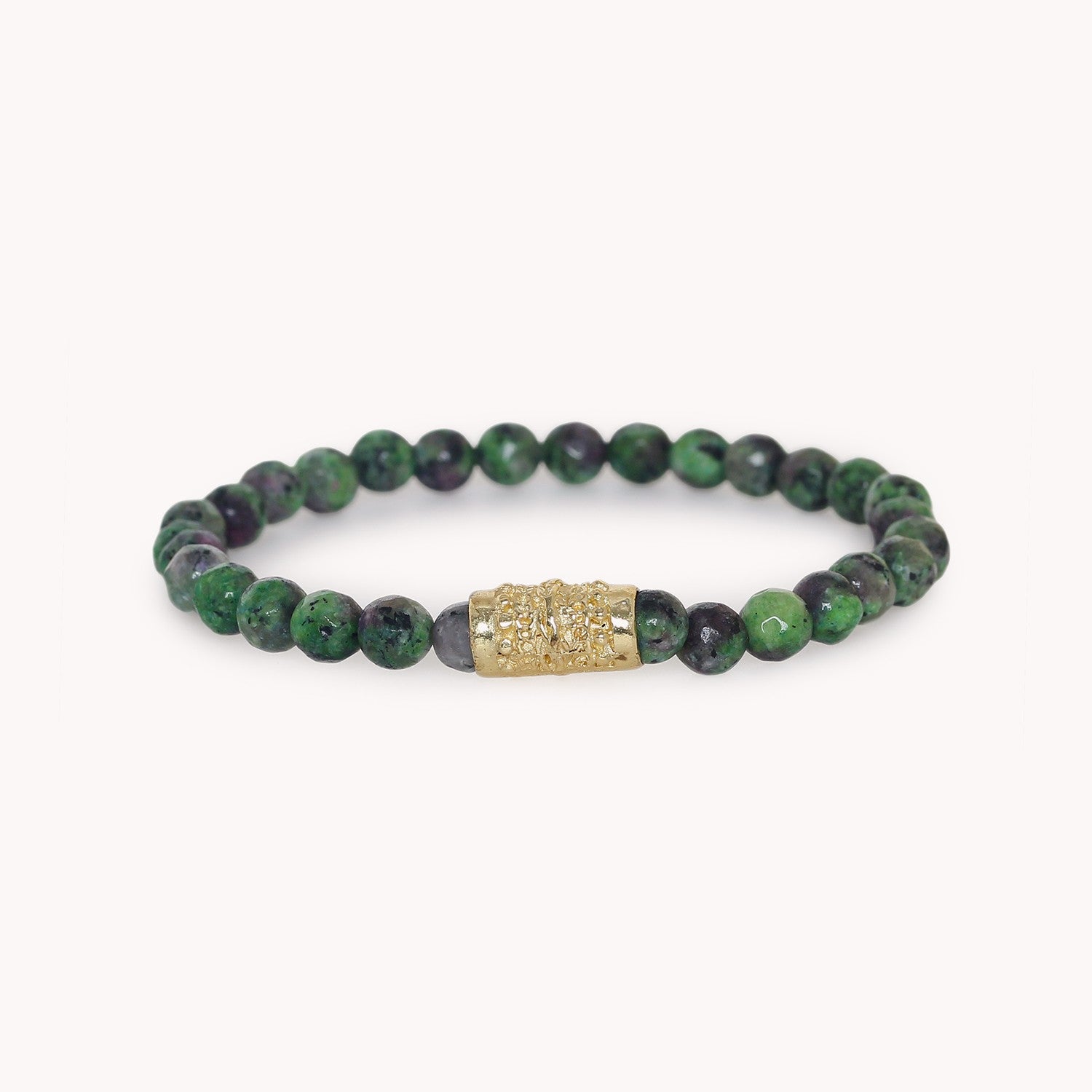 Bracelet Socotra Homme extensible pierre zoisite 13--44766 Nature Bijoux