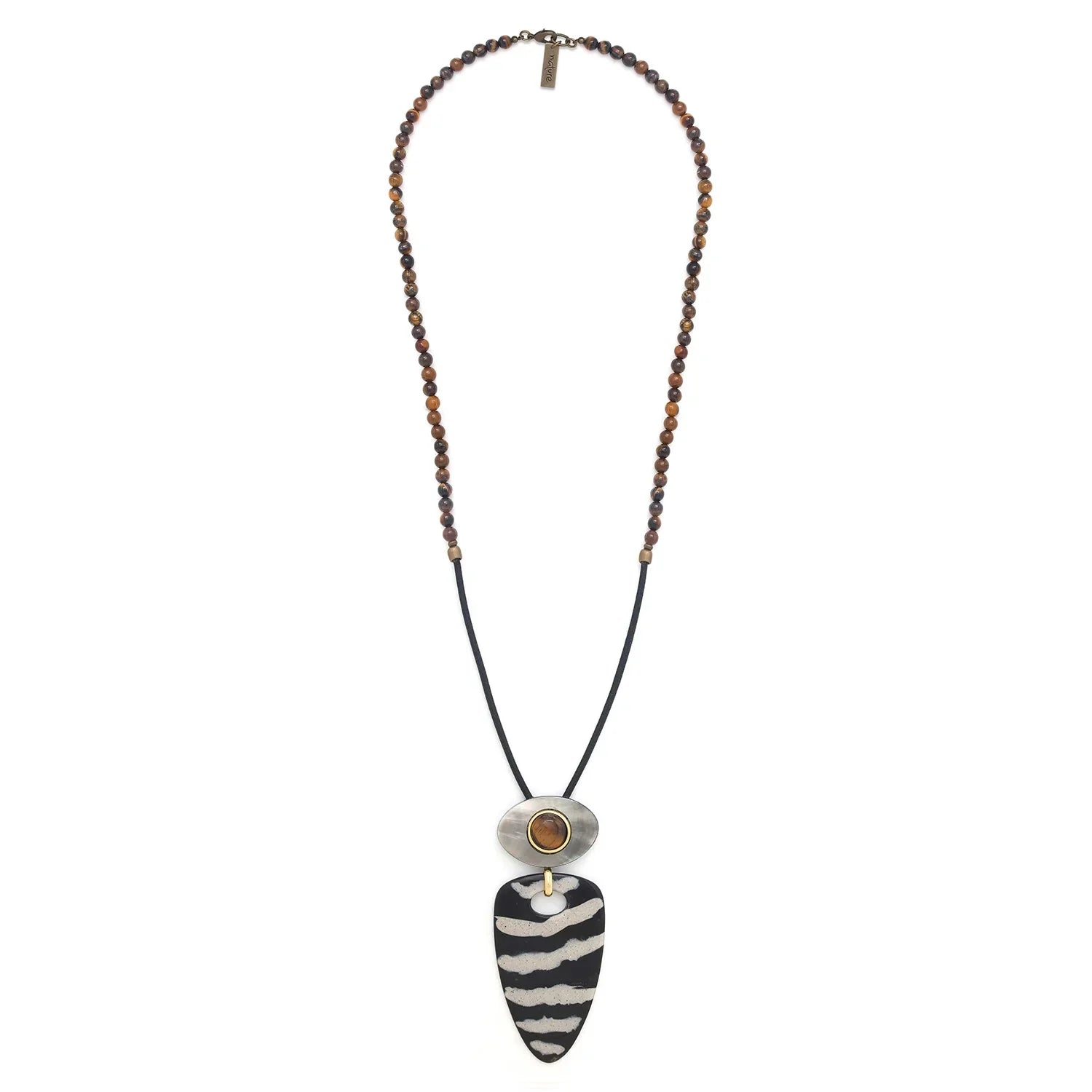 Κολιέ Zebra - Horn - Nature Bijoux