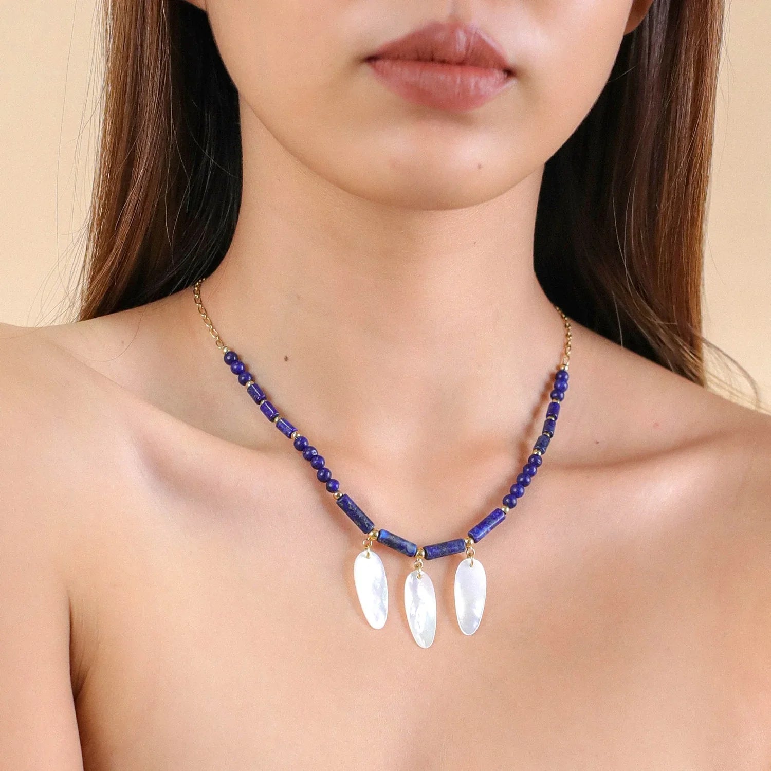 Cobalt - Colier cu ciucuri - Nature Bijoux view 2