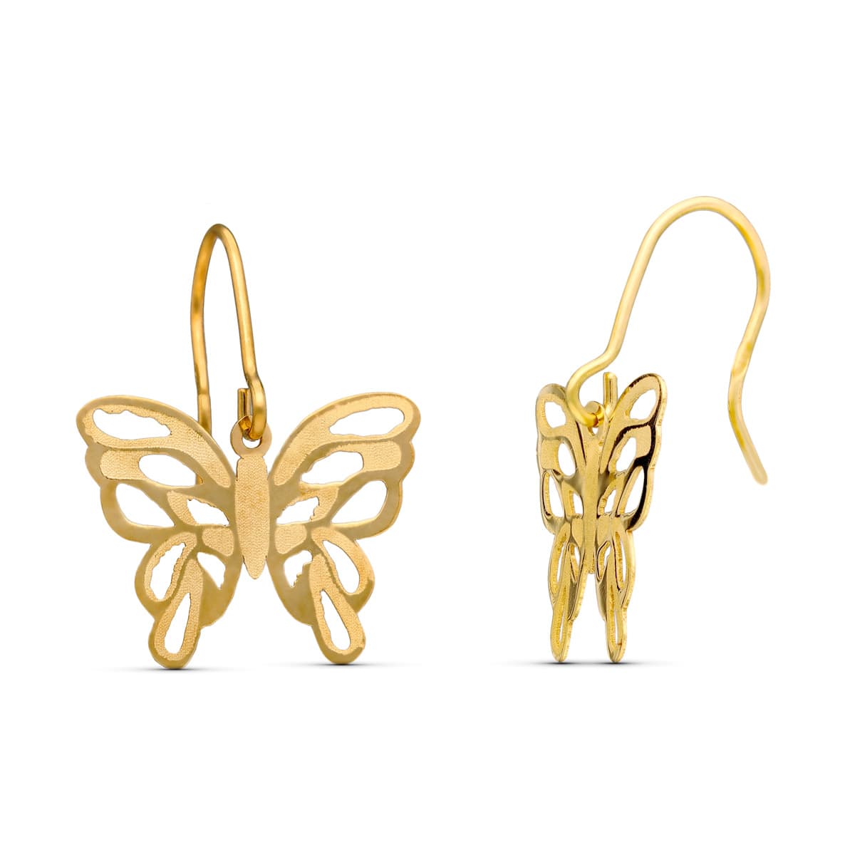 Brincos Borboleta em Ouro 18K